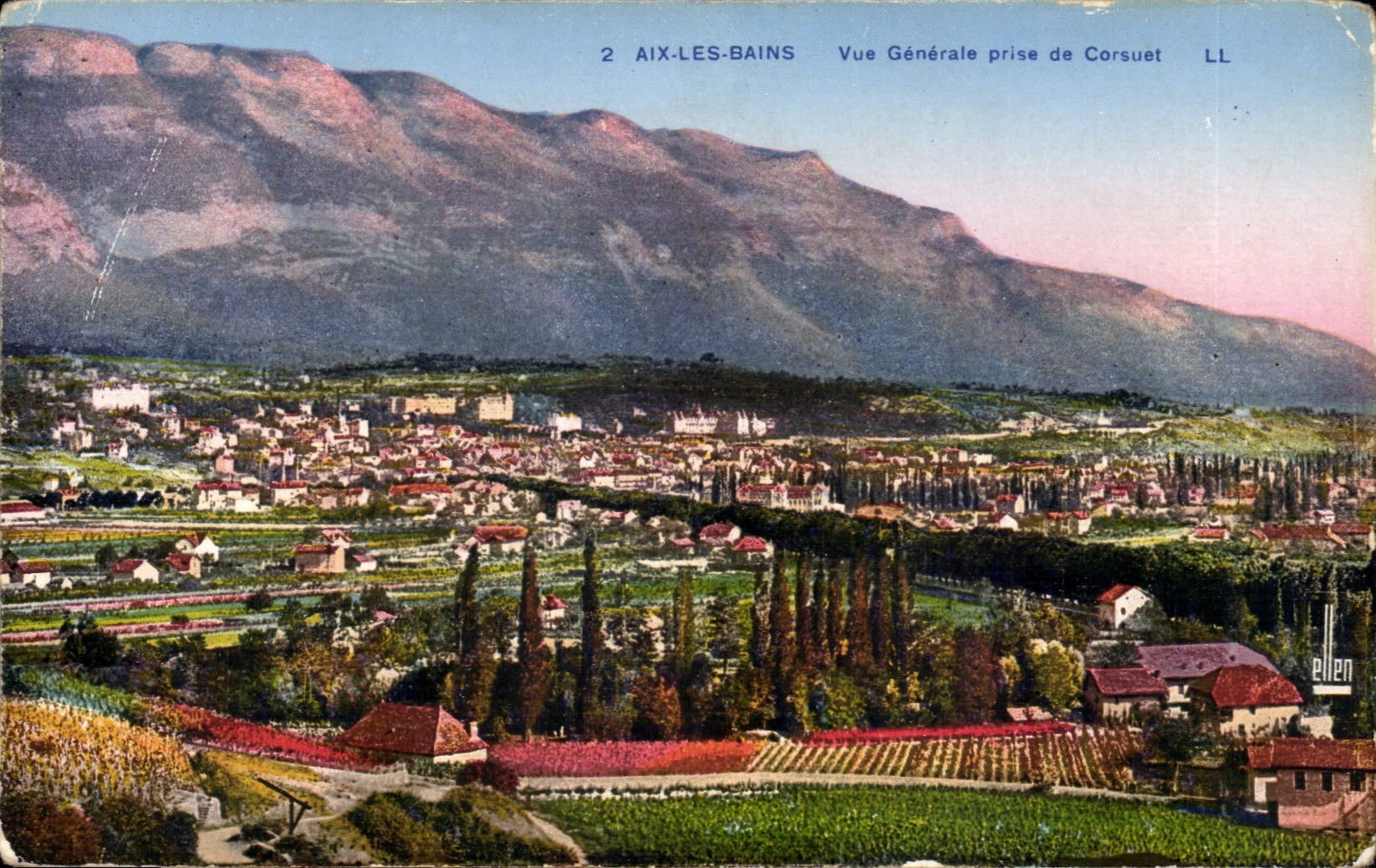 Aix les Bains - View taken of Corsuet - CPA