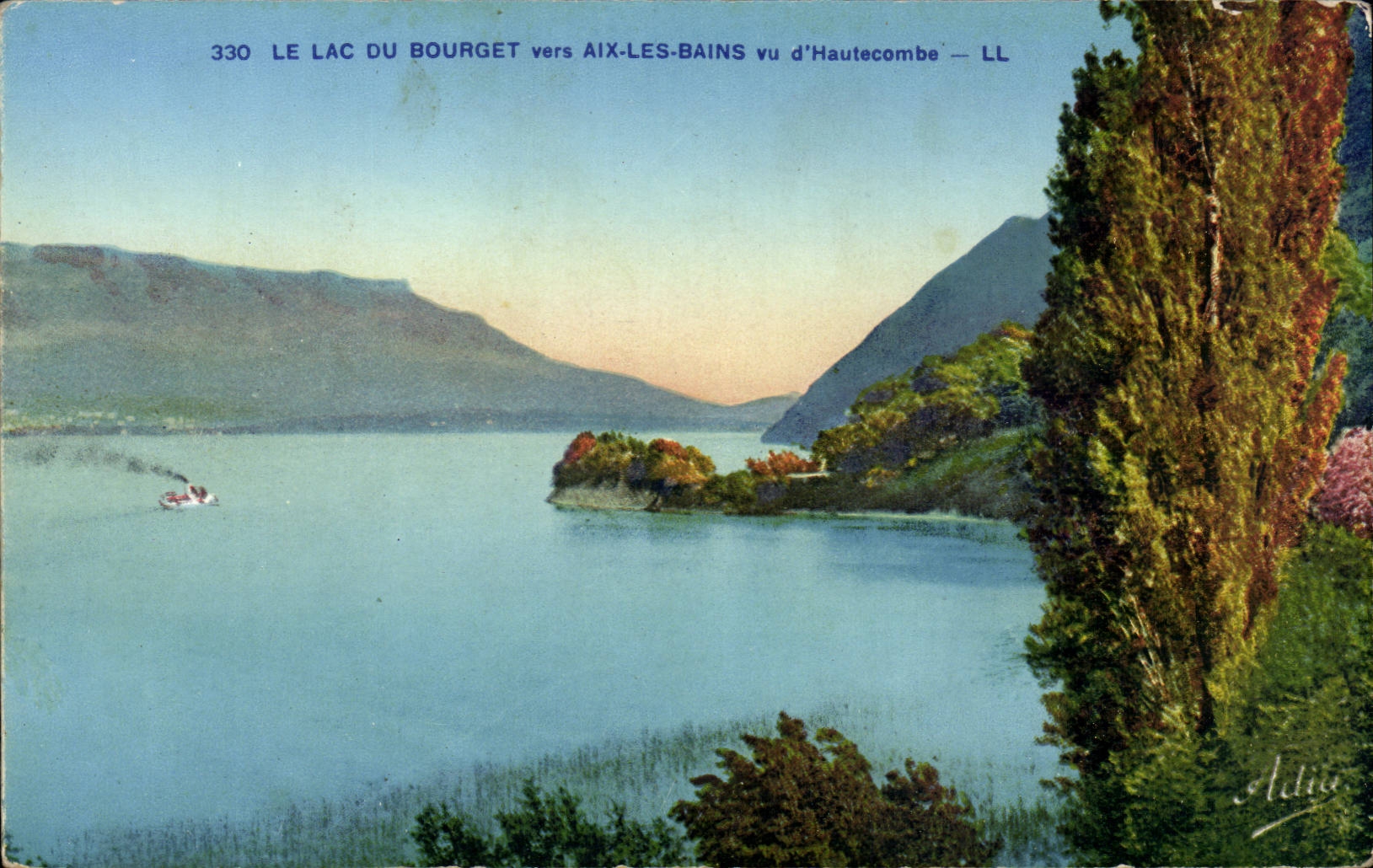 Aix les Bains - Lake of Le Bourget - Seen of Hautecombe - CPA