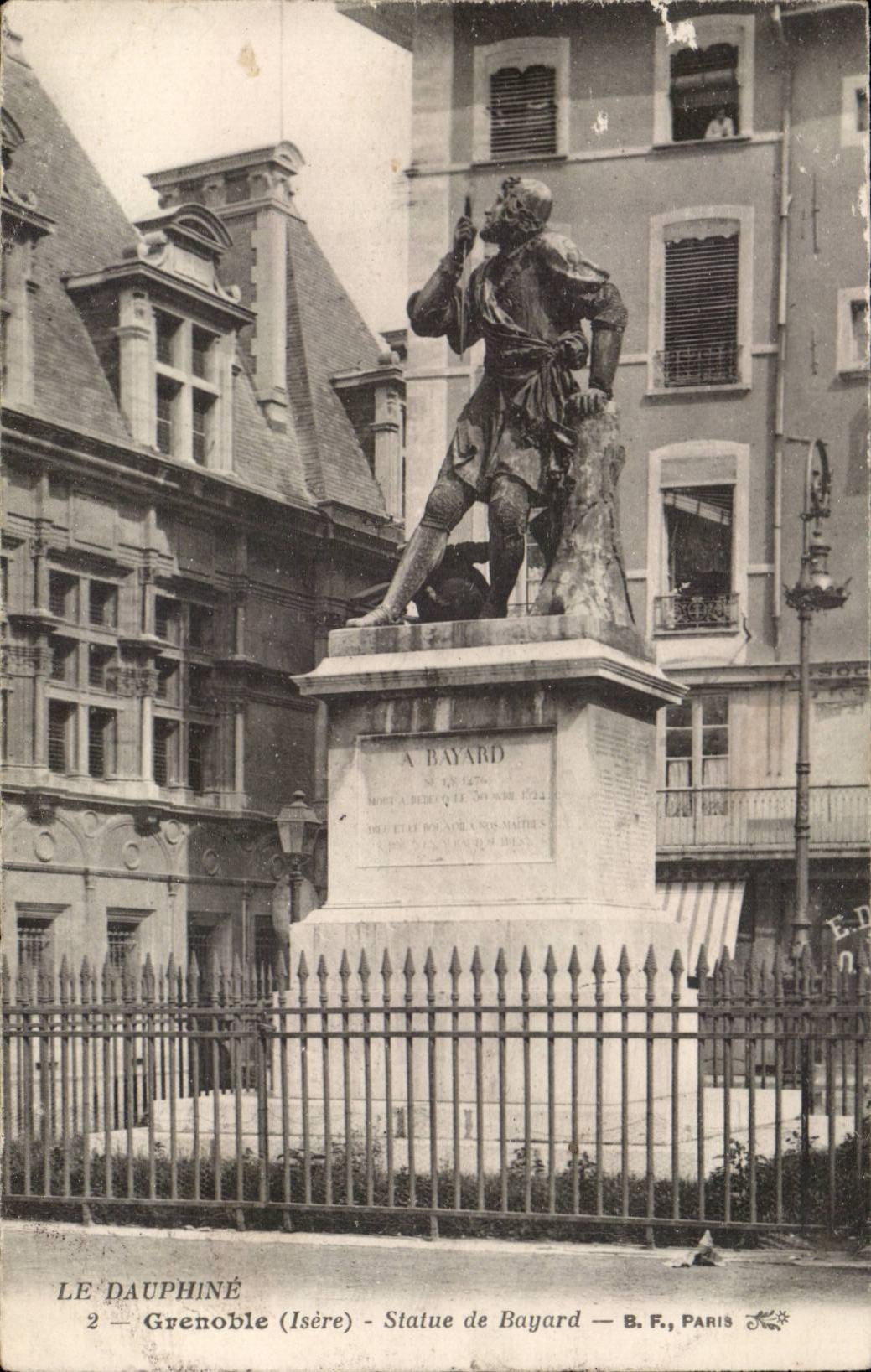 The Dauphine one - Grenoble - Statue of Bayard CPA