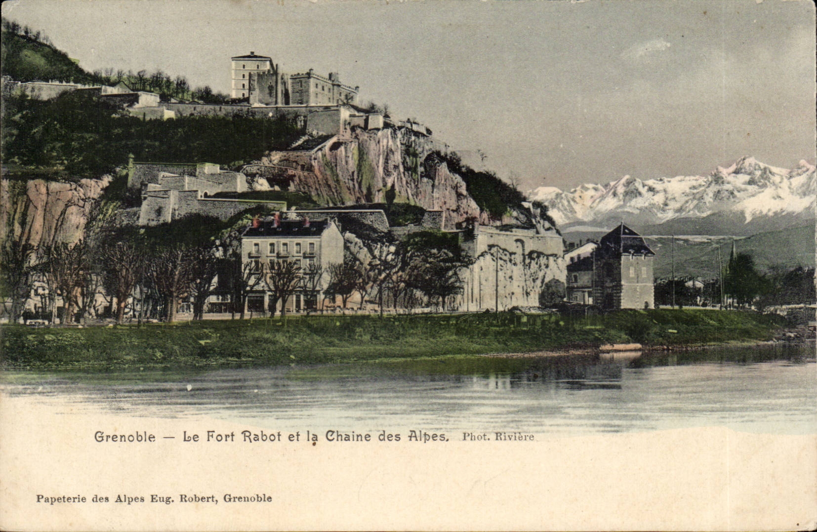 Grenoble - Fort the Plane and the Alpine range CPA