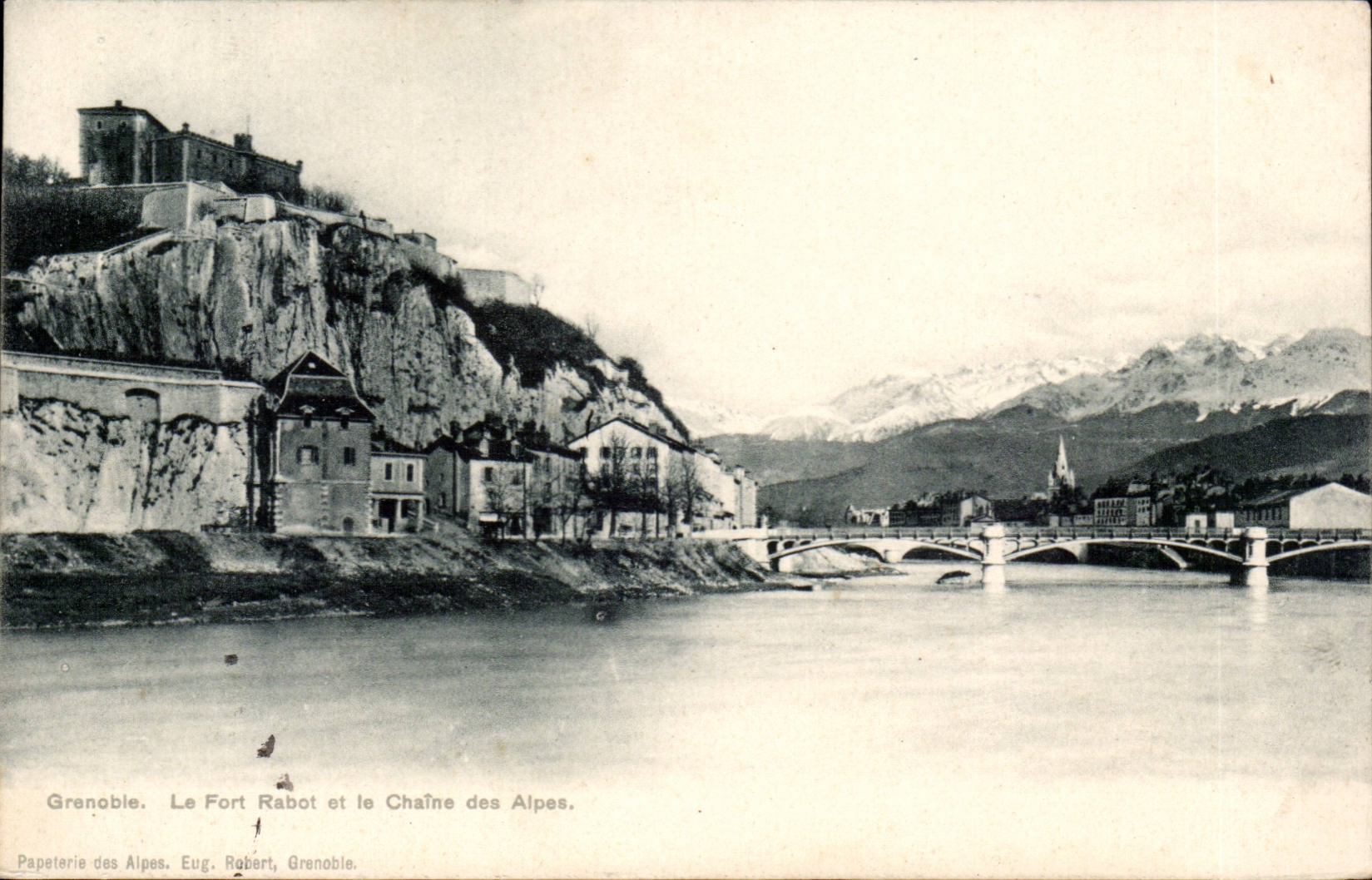 Grenoble - Fort the Plane and the Alpine range CPA