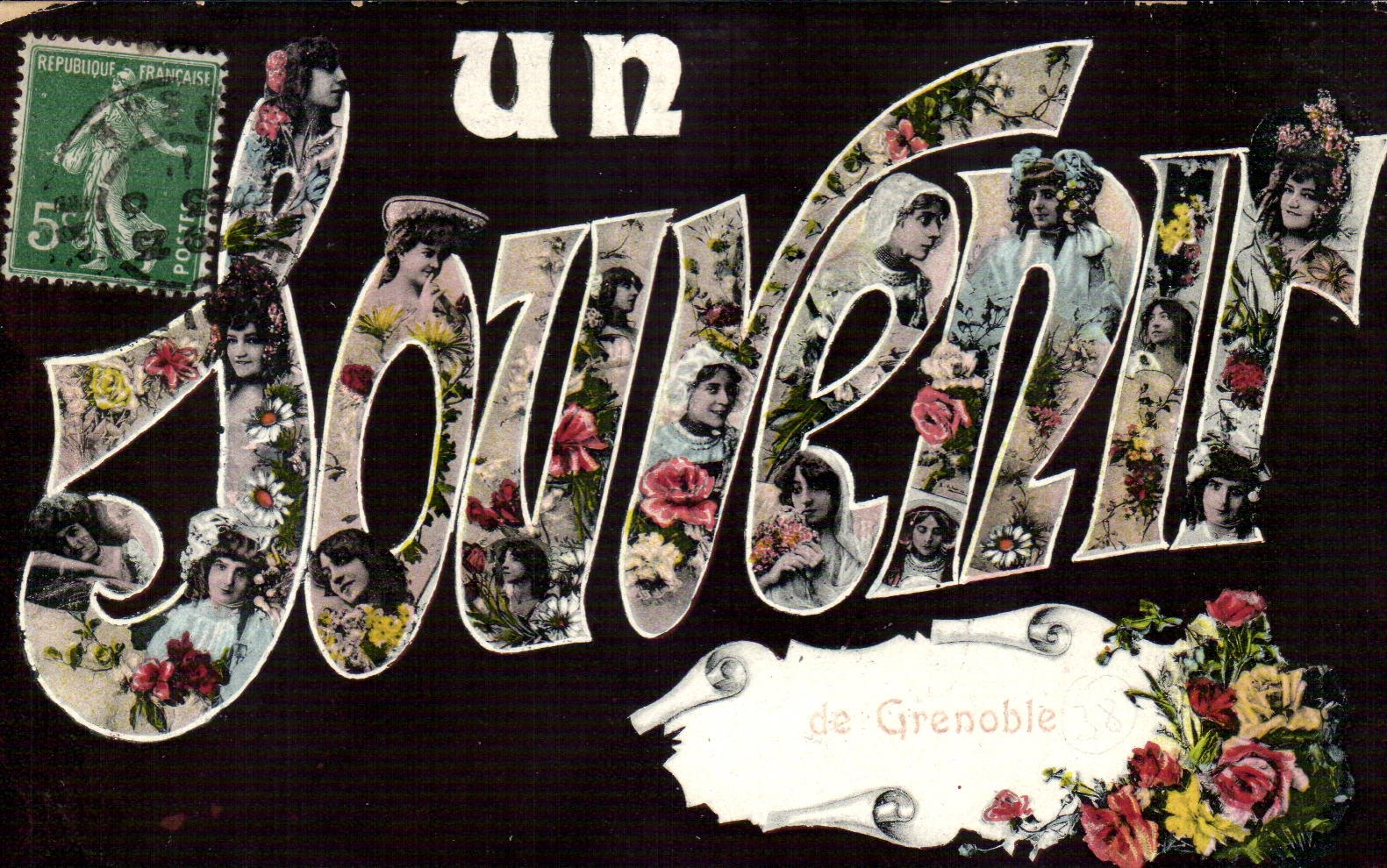 Grenoble - a Souvenir CPA