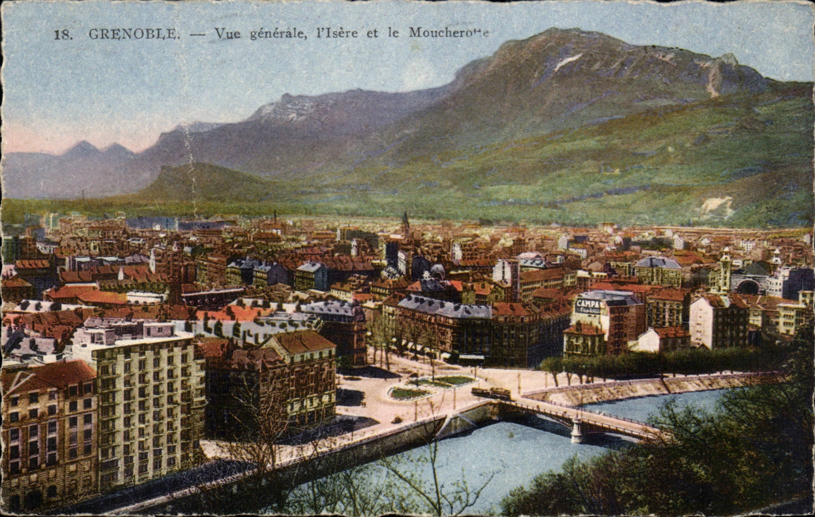 Grenoble CPA View Isere and Moucherotte