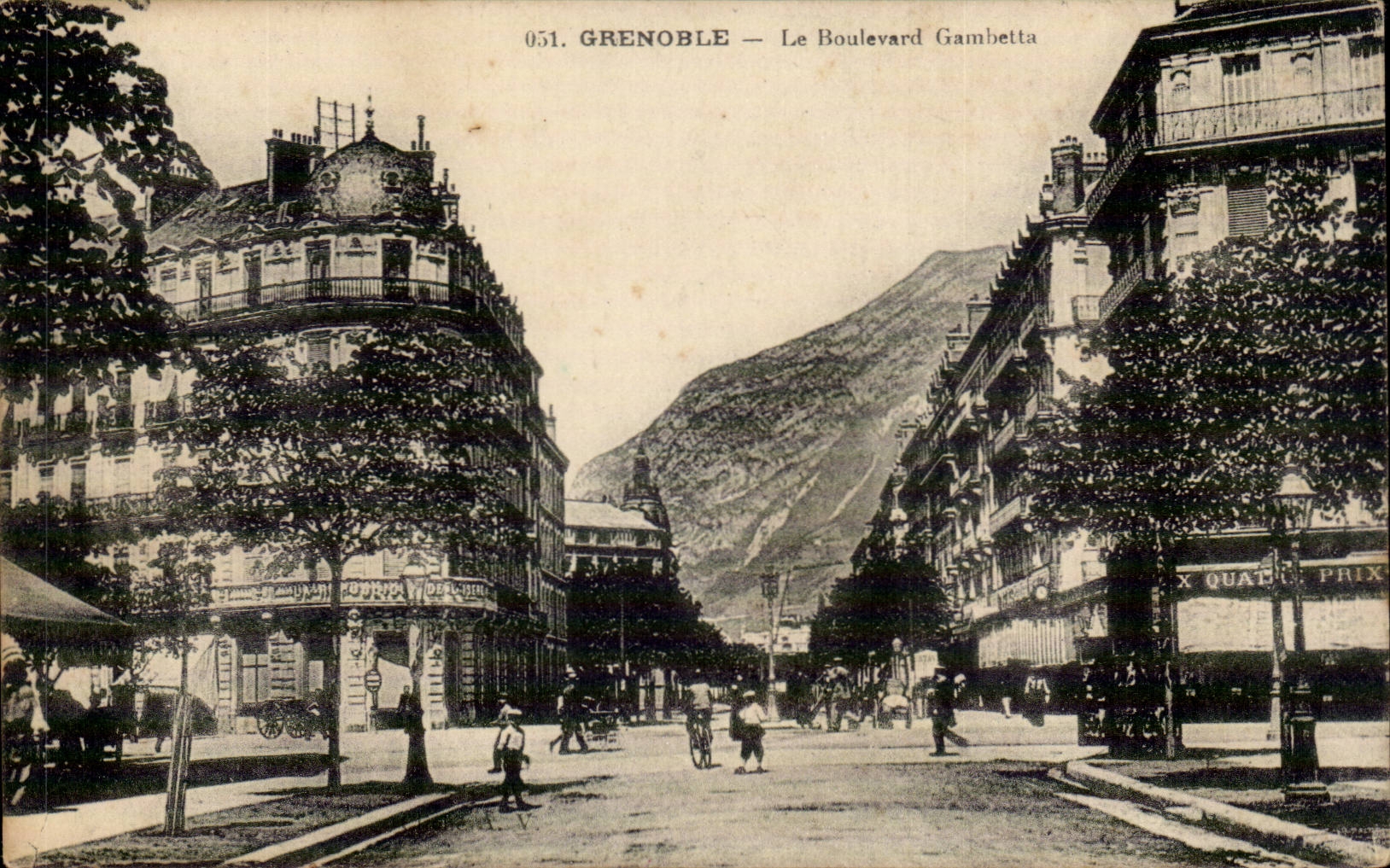Grenoble - the Boulevard Gambetta CPA