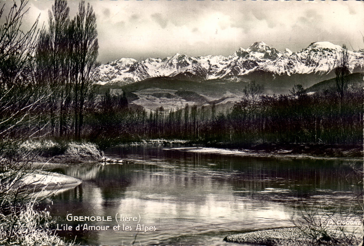 Grenoble - the island of Love and Apes CPA