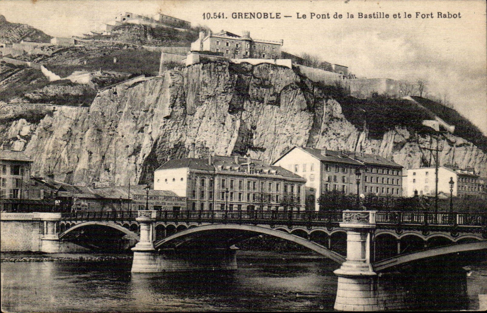 Grenoble - the Bridge of the Bastille and Fort Plane CPA