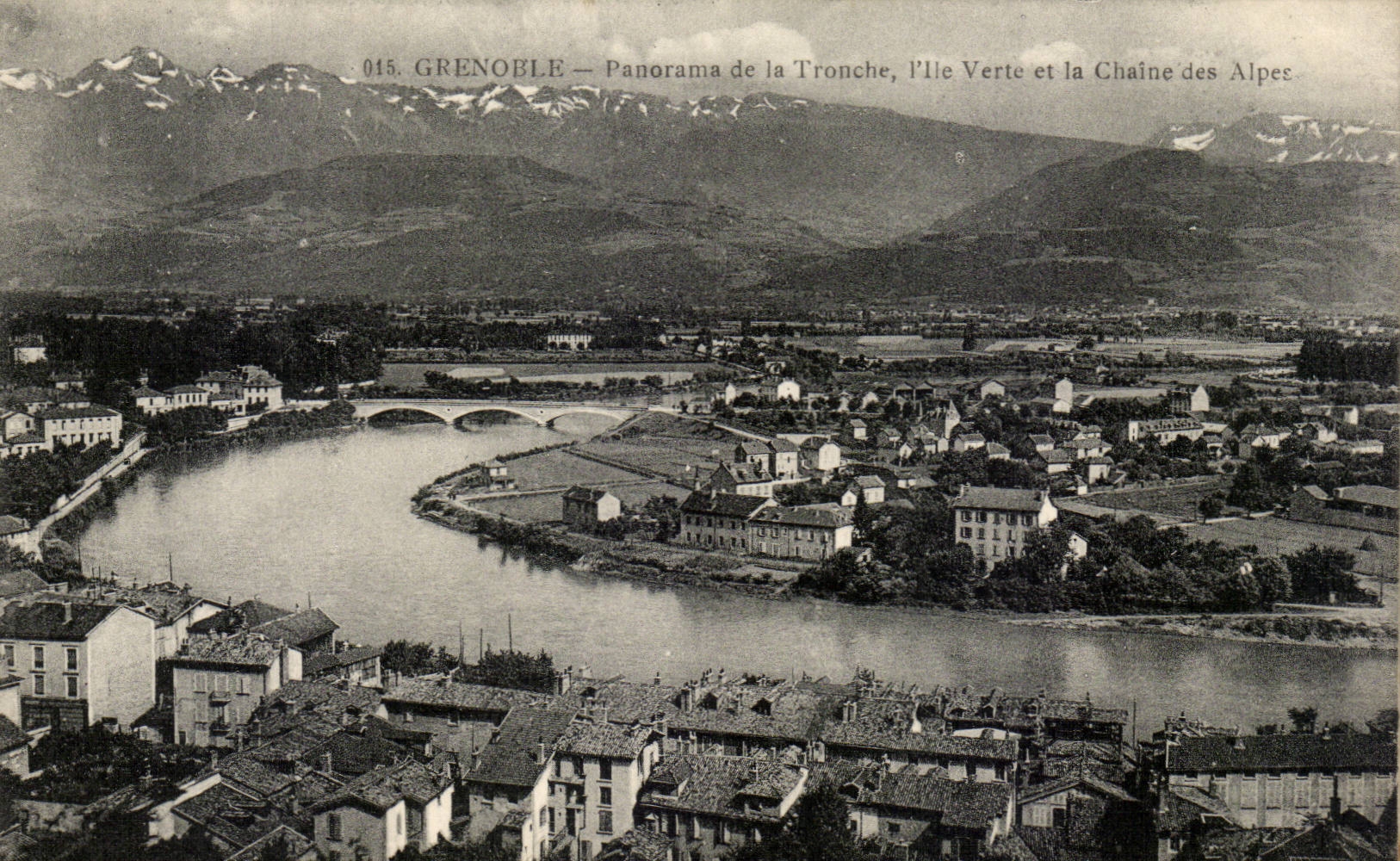 Grenoble CPA Panorama of the mug the Green island and the alpine range