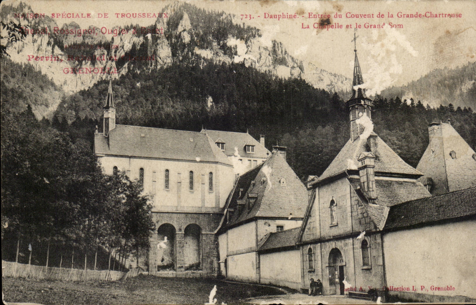 Grosser Chartreuse CPA Eingang des Klosters