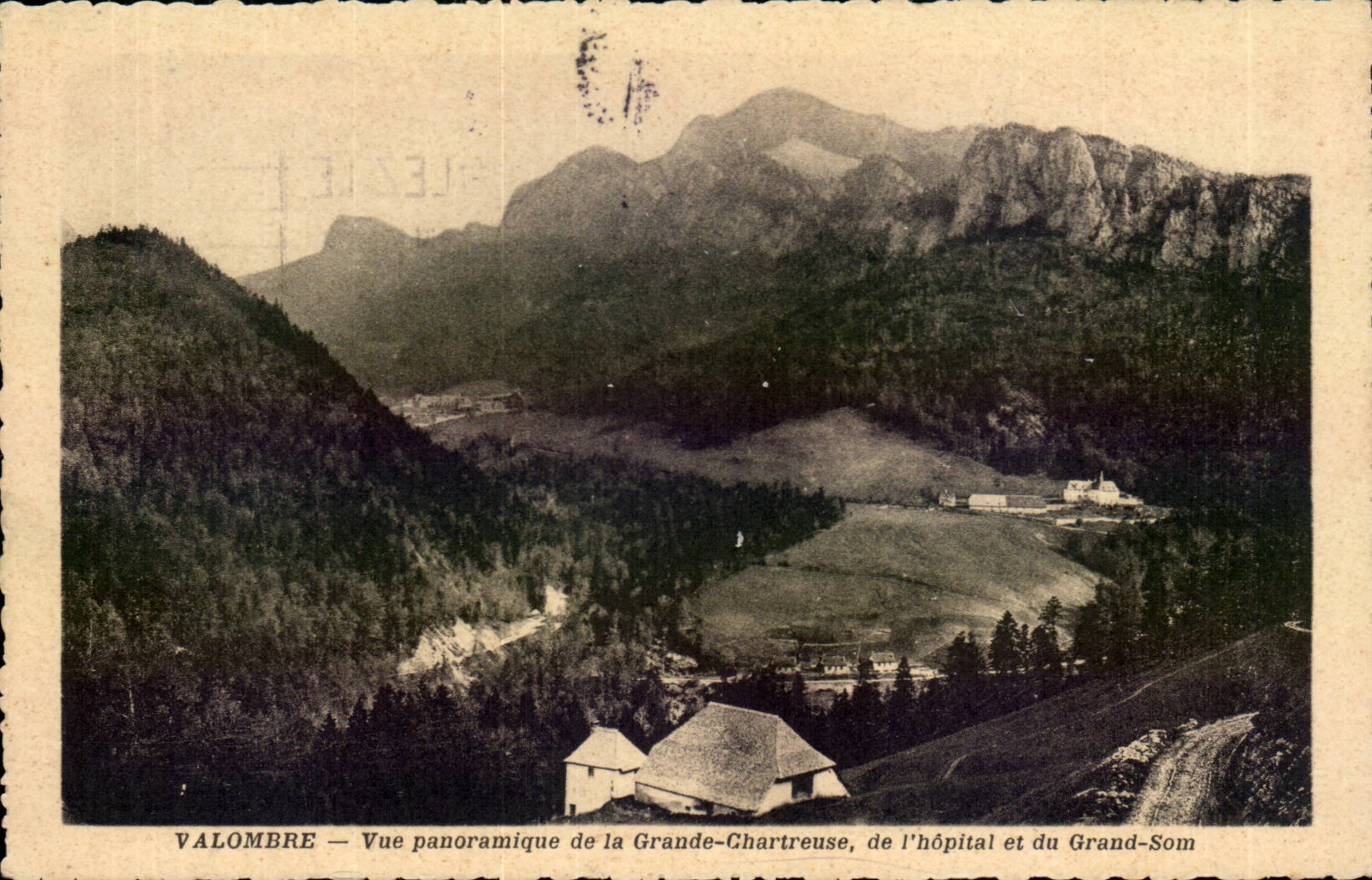 CPA Valombre panoramische Ansicht von grossem Chartreuse des Krankenhauses und des grossen Tones