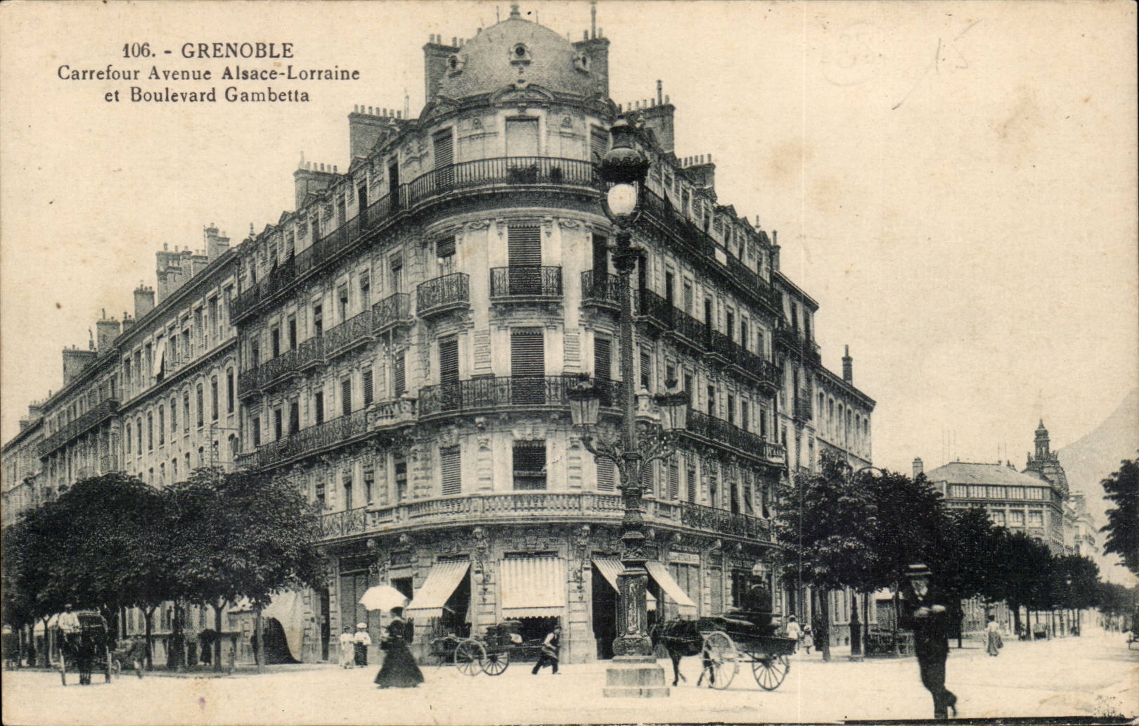 Grenoble CPA Lorraine Alsace Crossroads and Gambetta boulevard