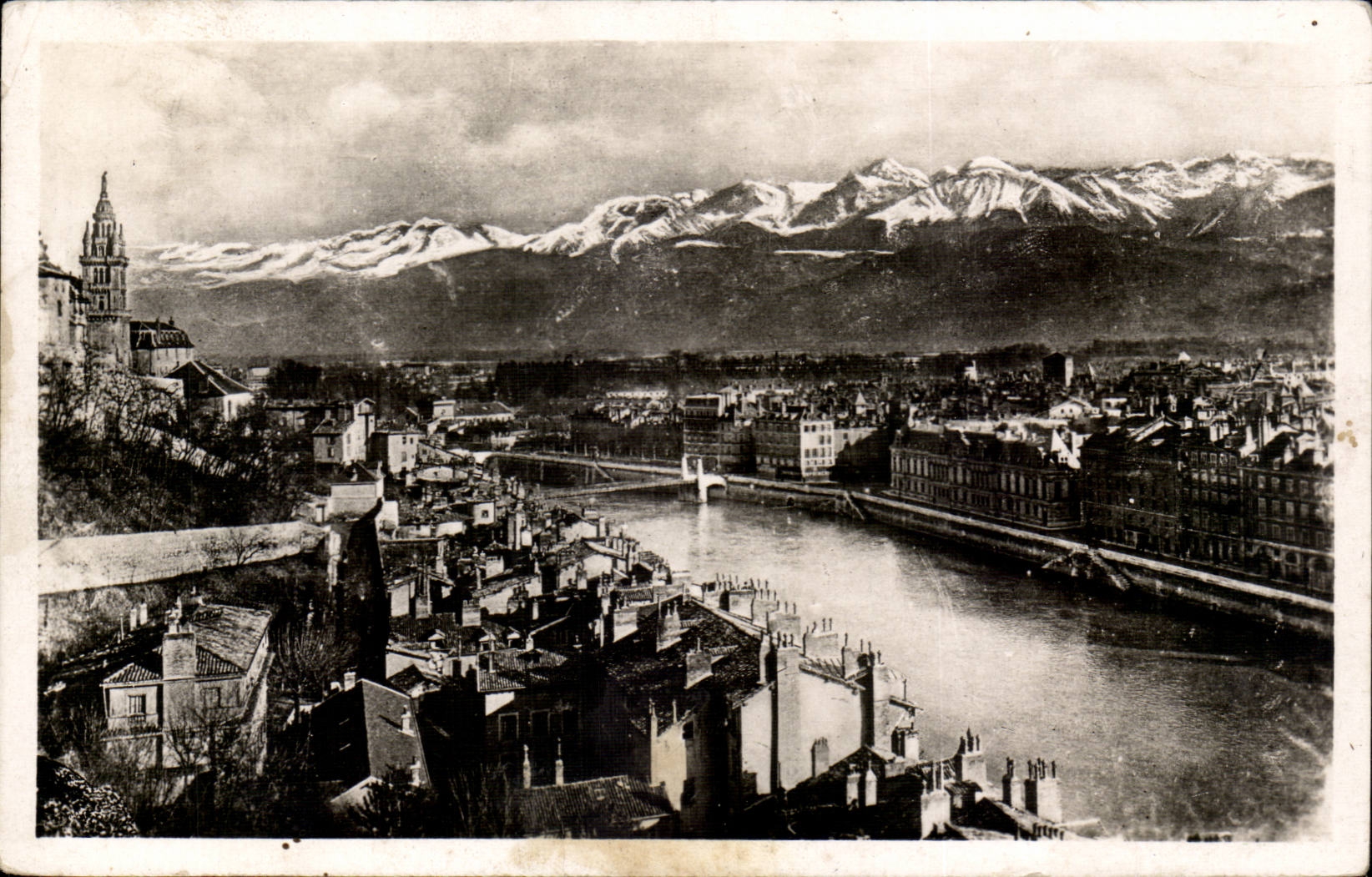 Grenoble CPA View and it the alpine range