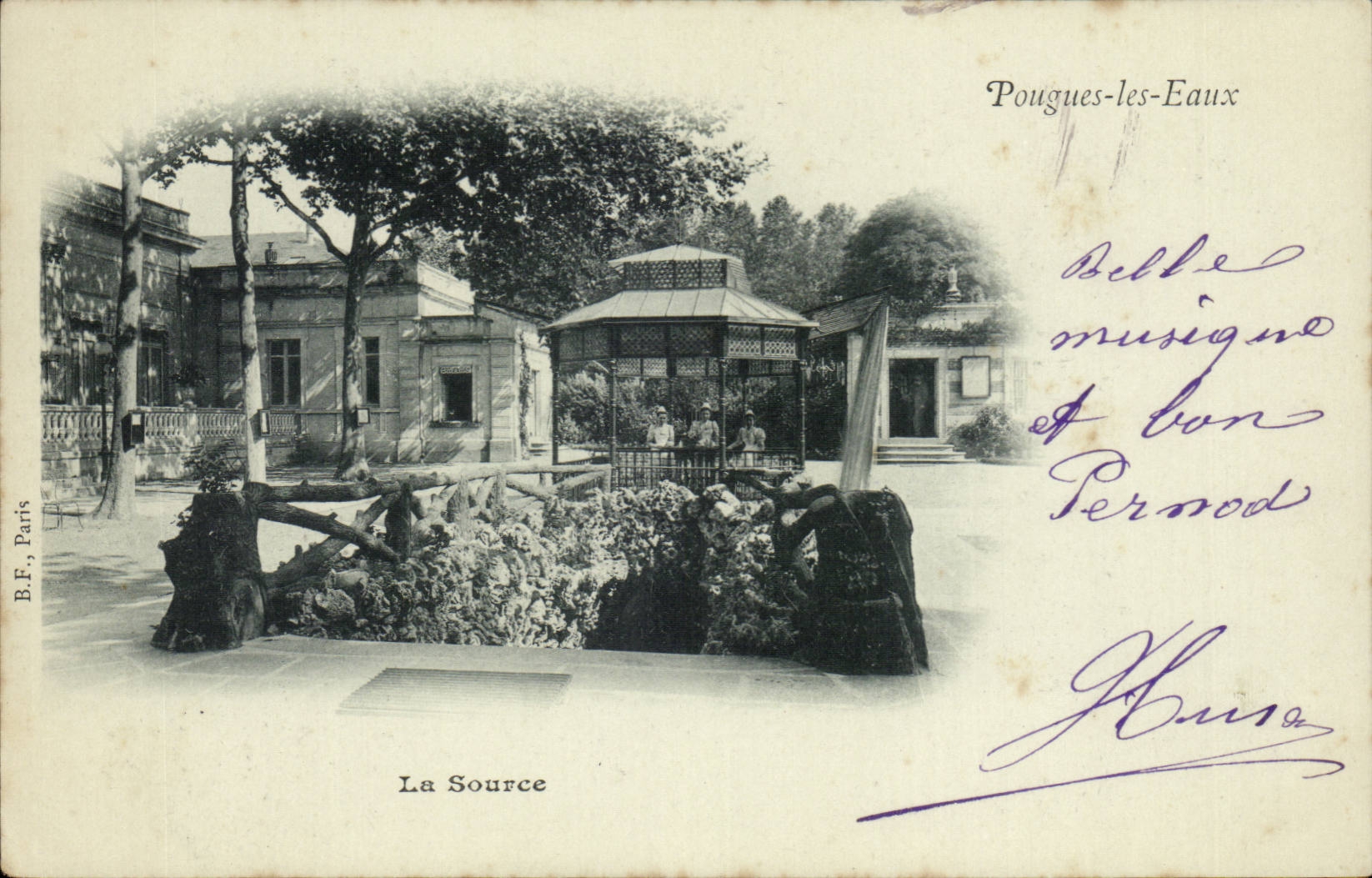 Pougues Water - the Source - CPA