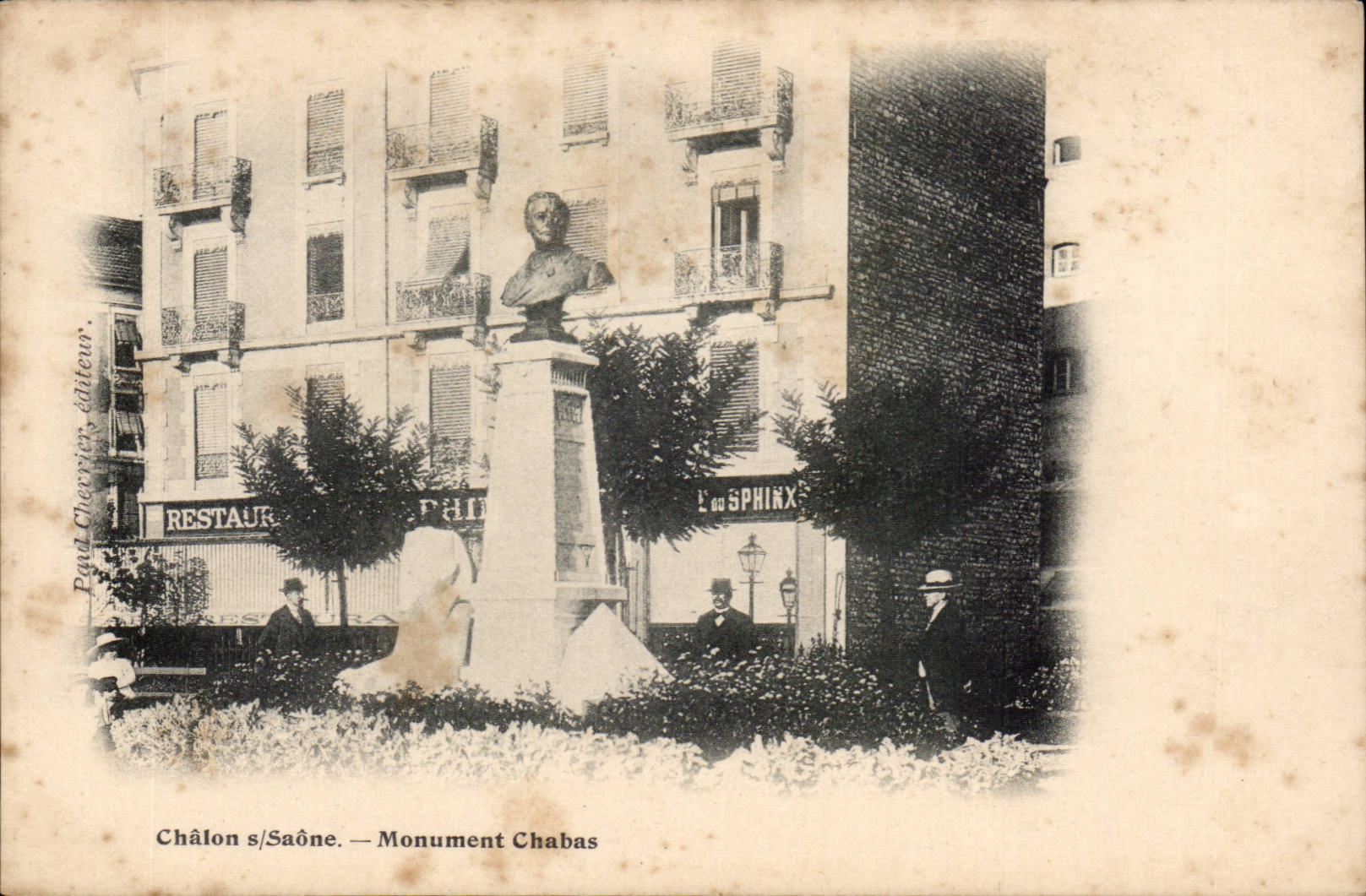 Trawl-net on the Saone - Chabas Monument - CPA