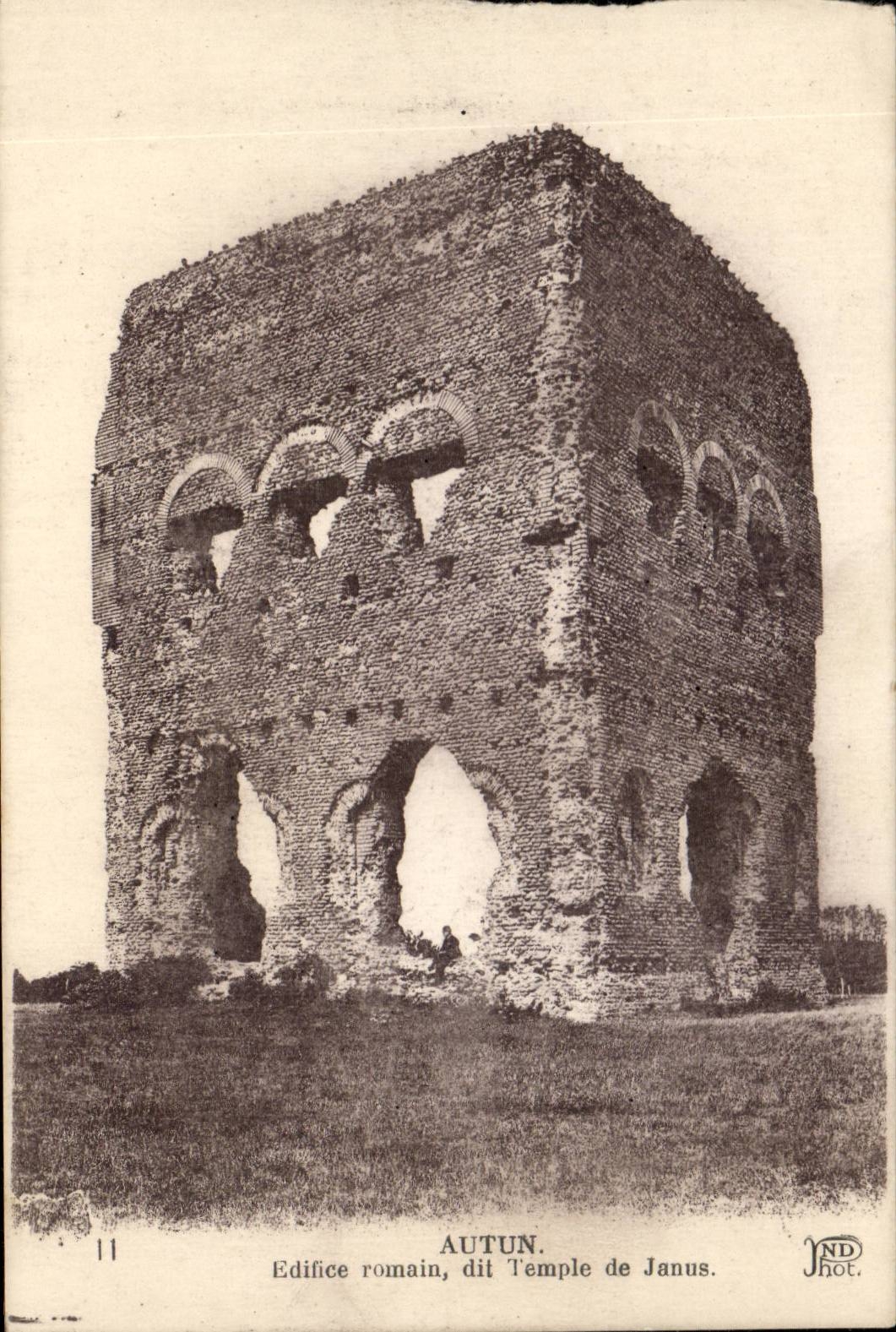 Autun - Romain Building - known as Temple of Janus - CPA