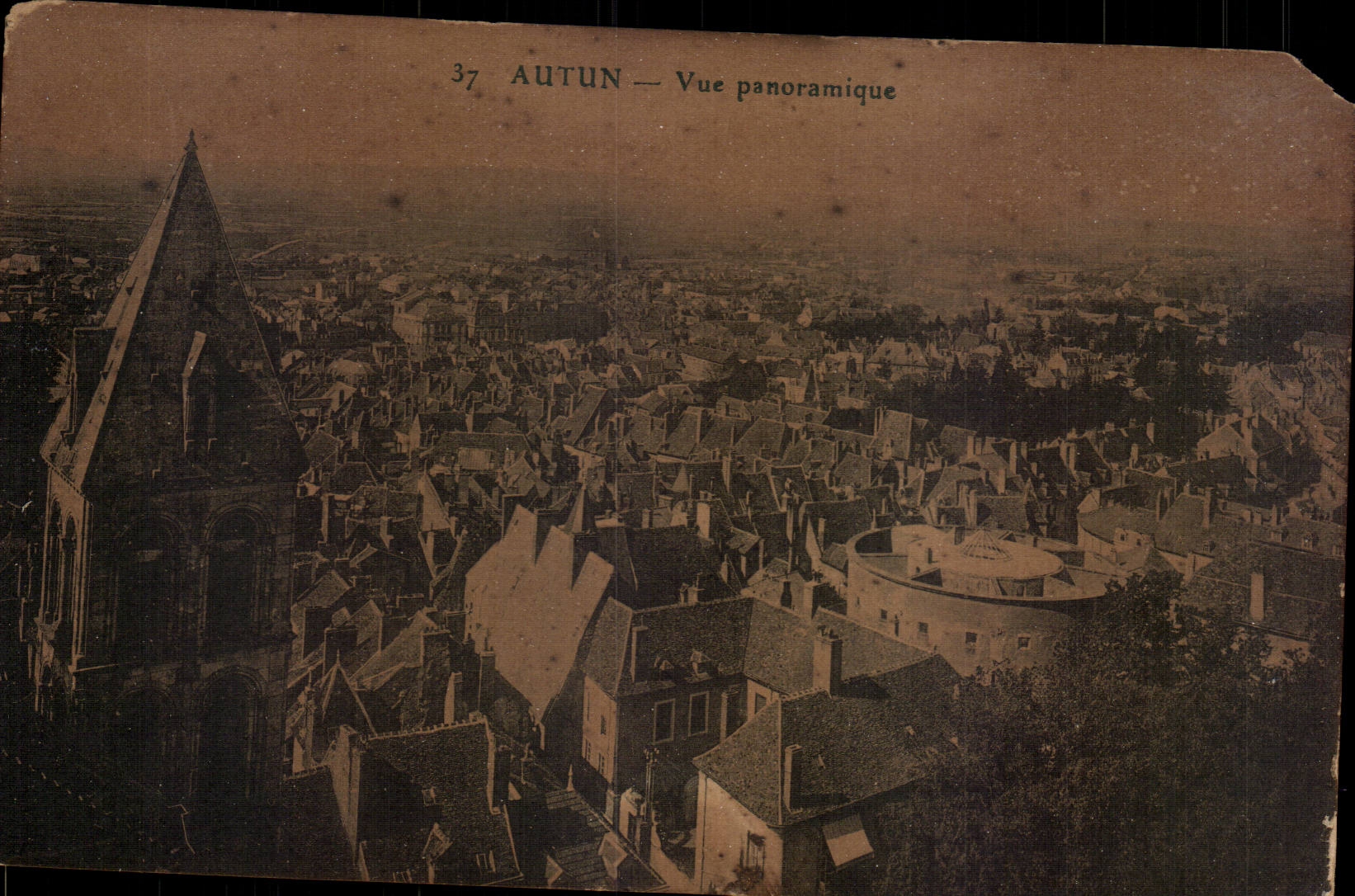 Autun - Panoramic View - CPA