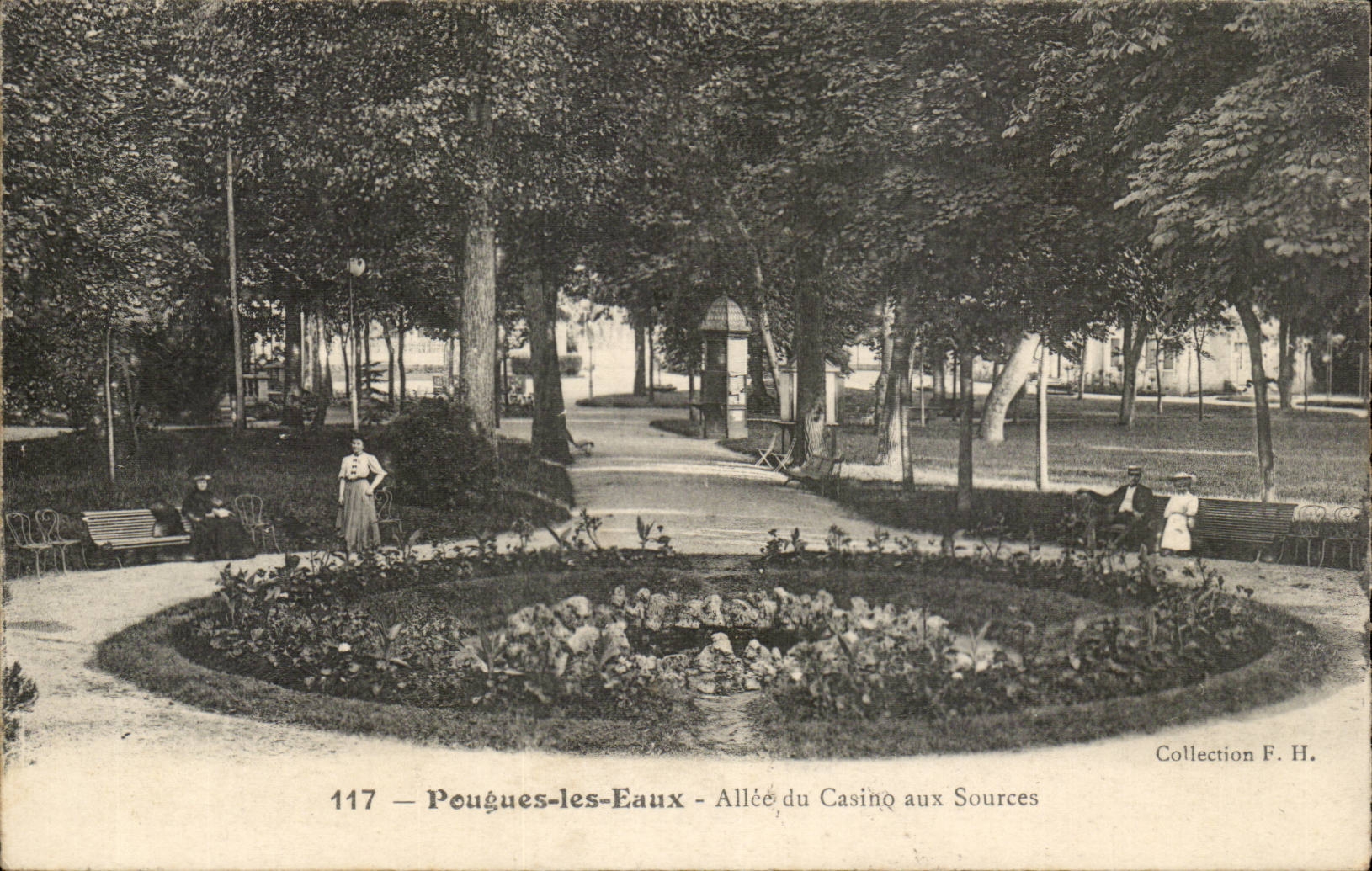 Pougues Water - Allee of the Casino to Sources CPA