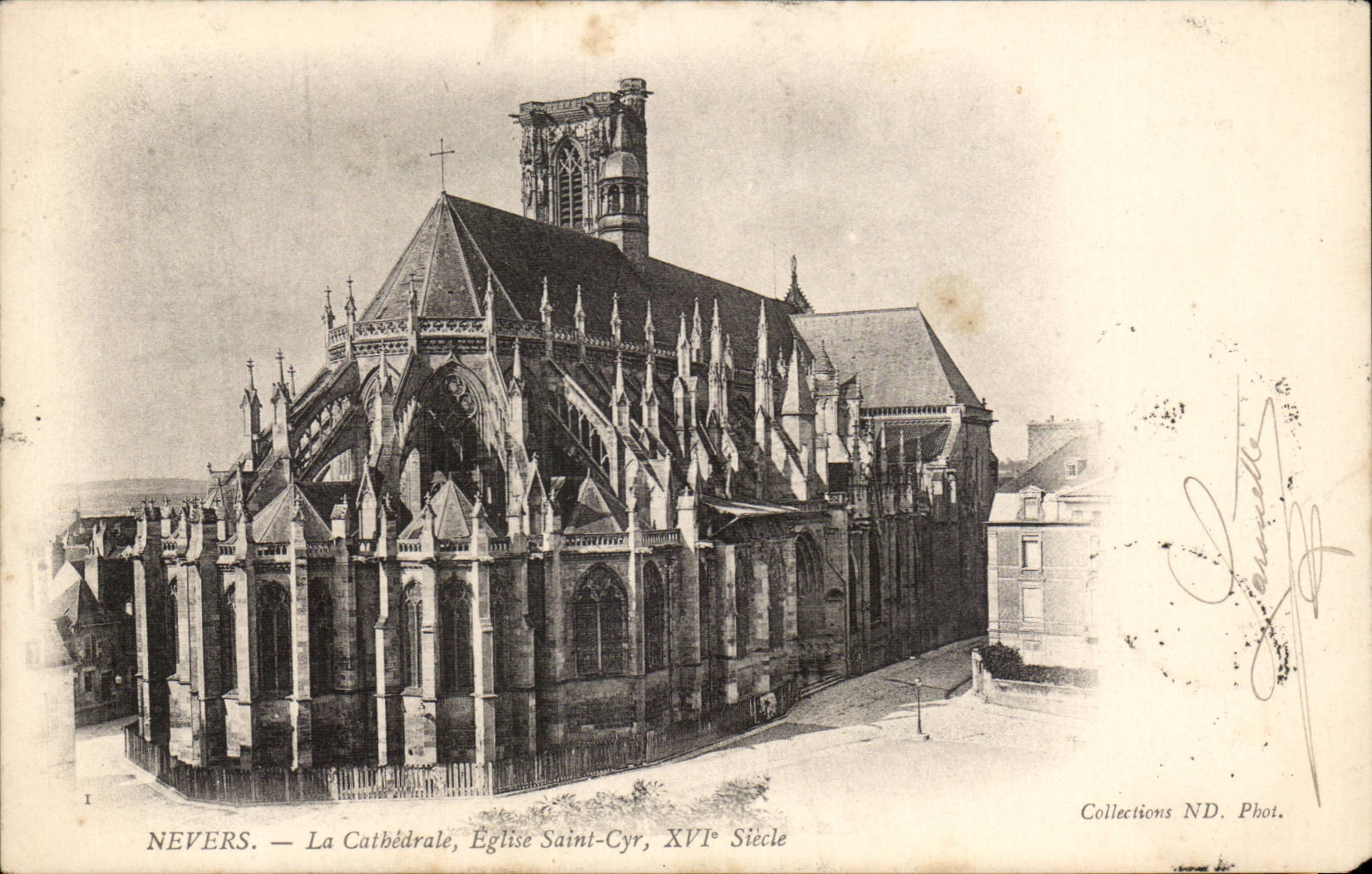 Nevers - the cathedral Church Saint Cyr
