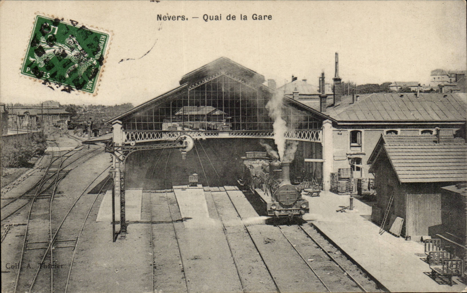 Nevers - Station platform CPA (train) TOP