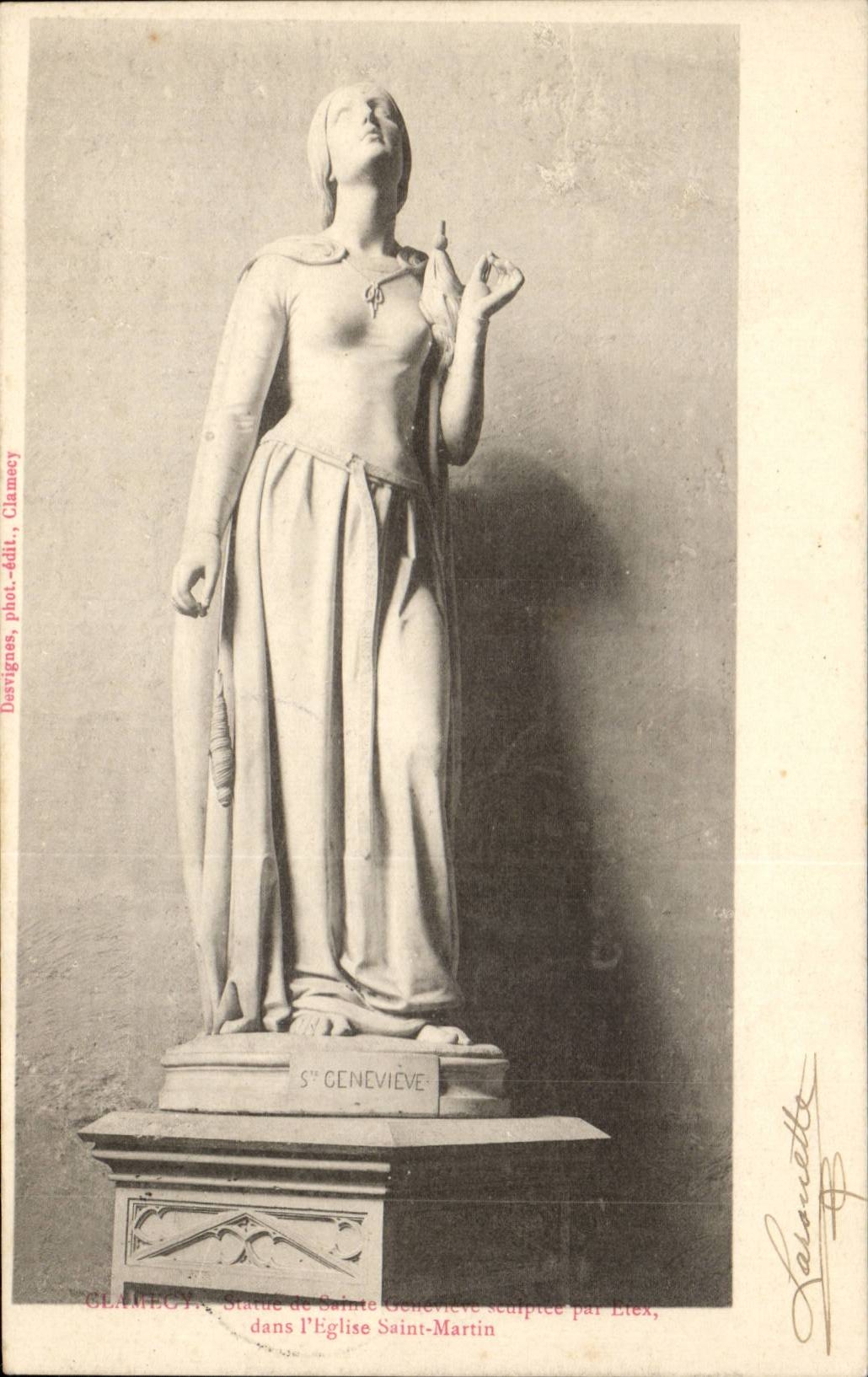 Clamecy - die Kirche Saint Martin CPA