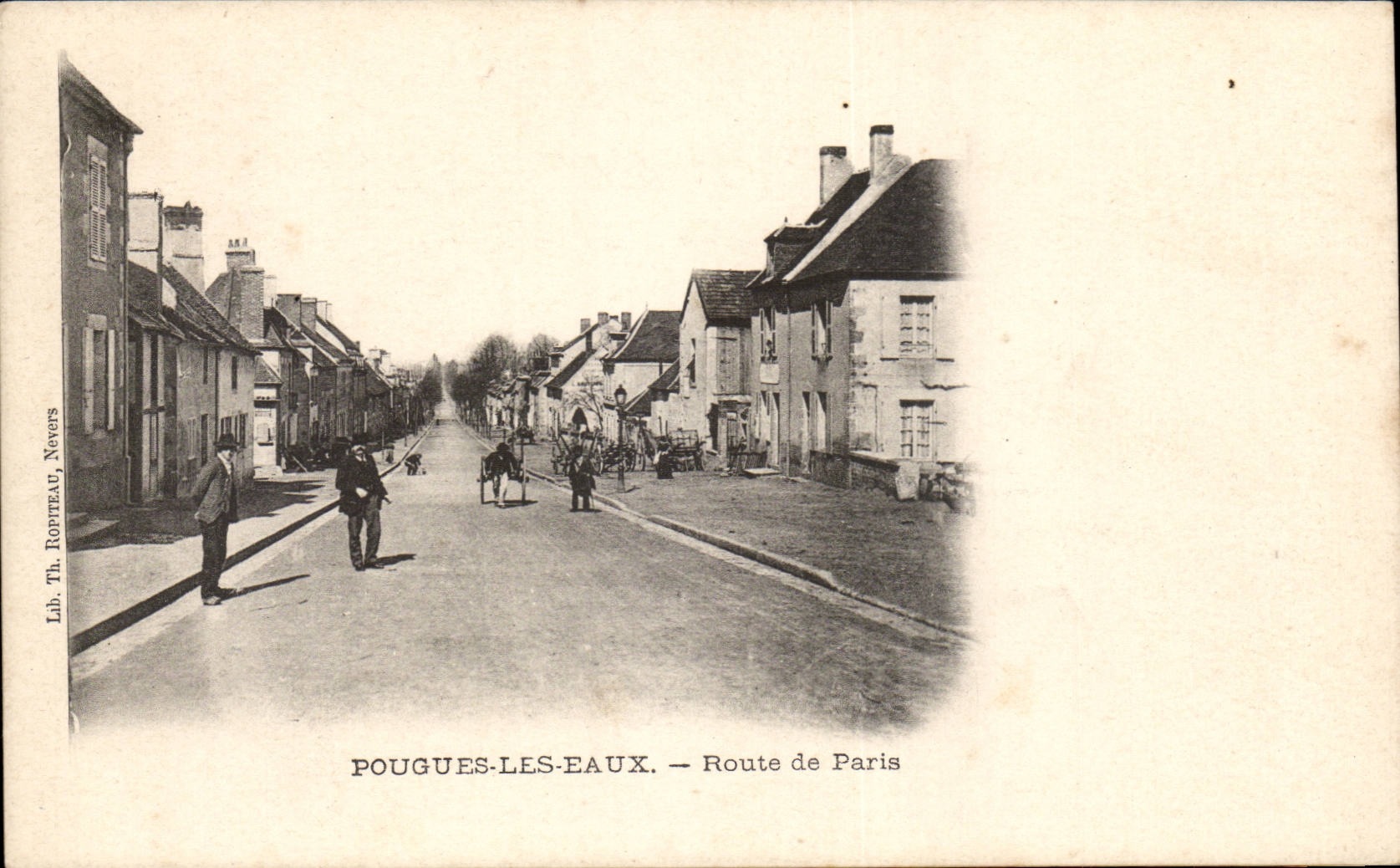 Pougues Water - Road of Paris - CPA