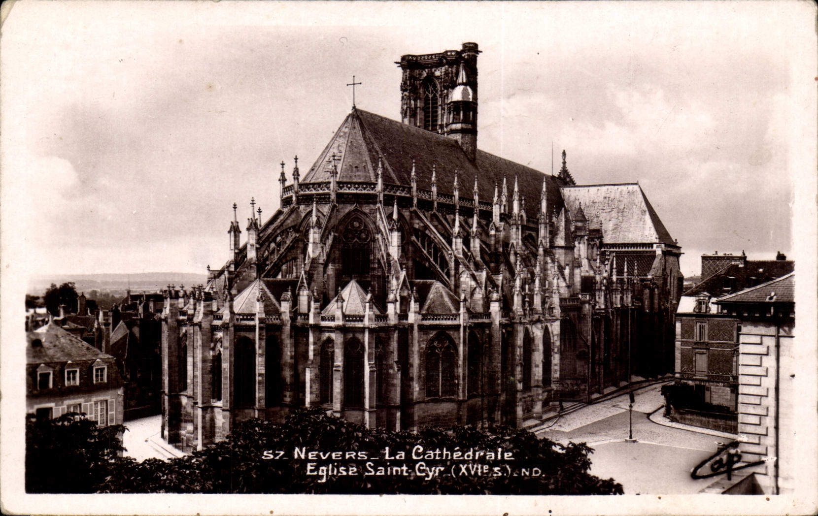Nevers - the Cathedral - Church Saint Cyr - CPA