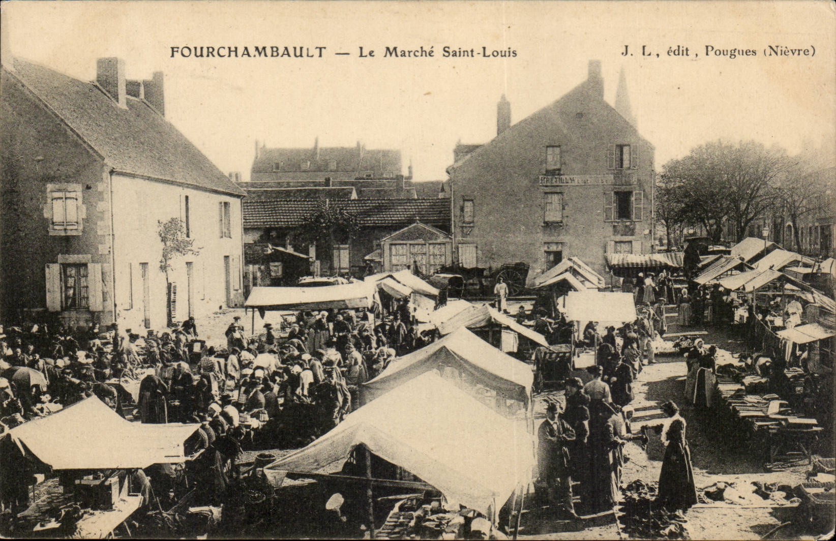 Fourchambault - Markt heiliger Louis - CPA TOP