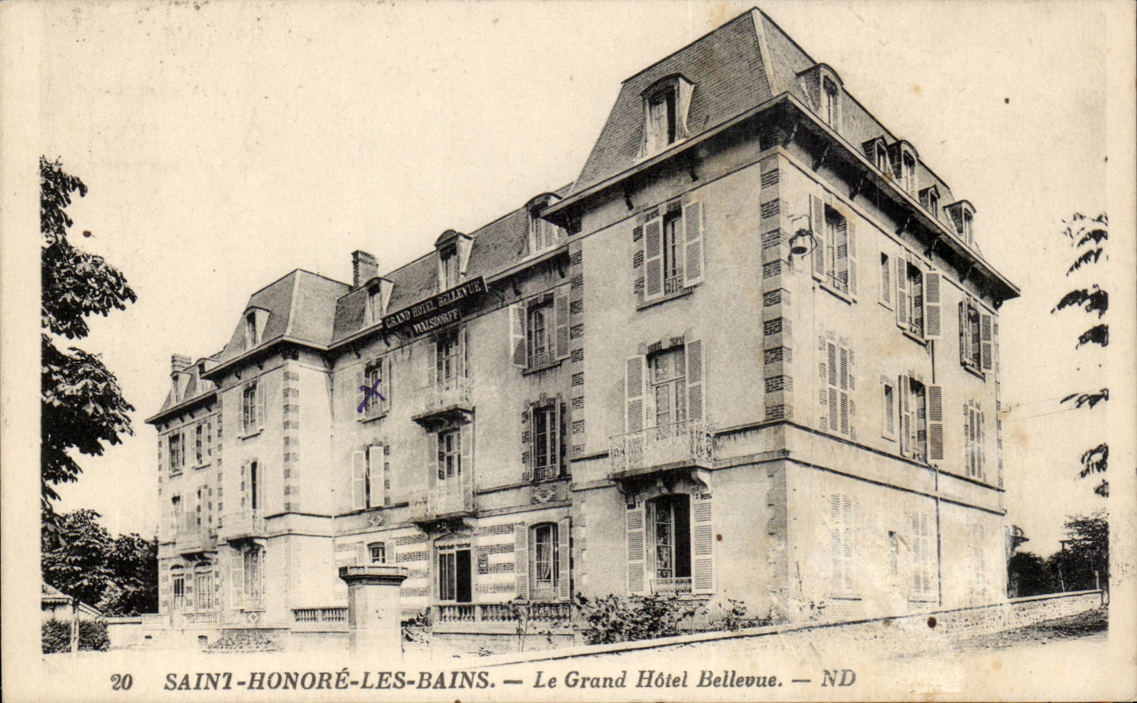 Saint - das grosse Bellevue Hotel - CPA Ehren les Bains