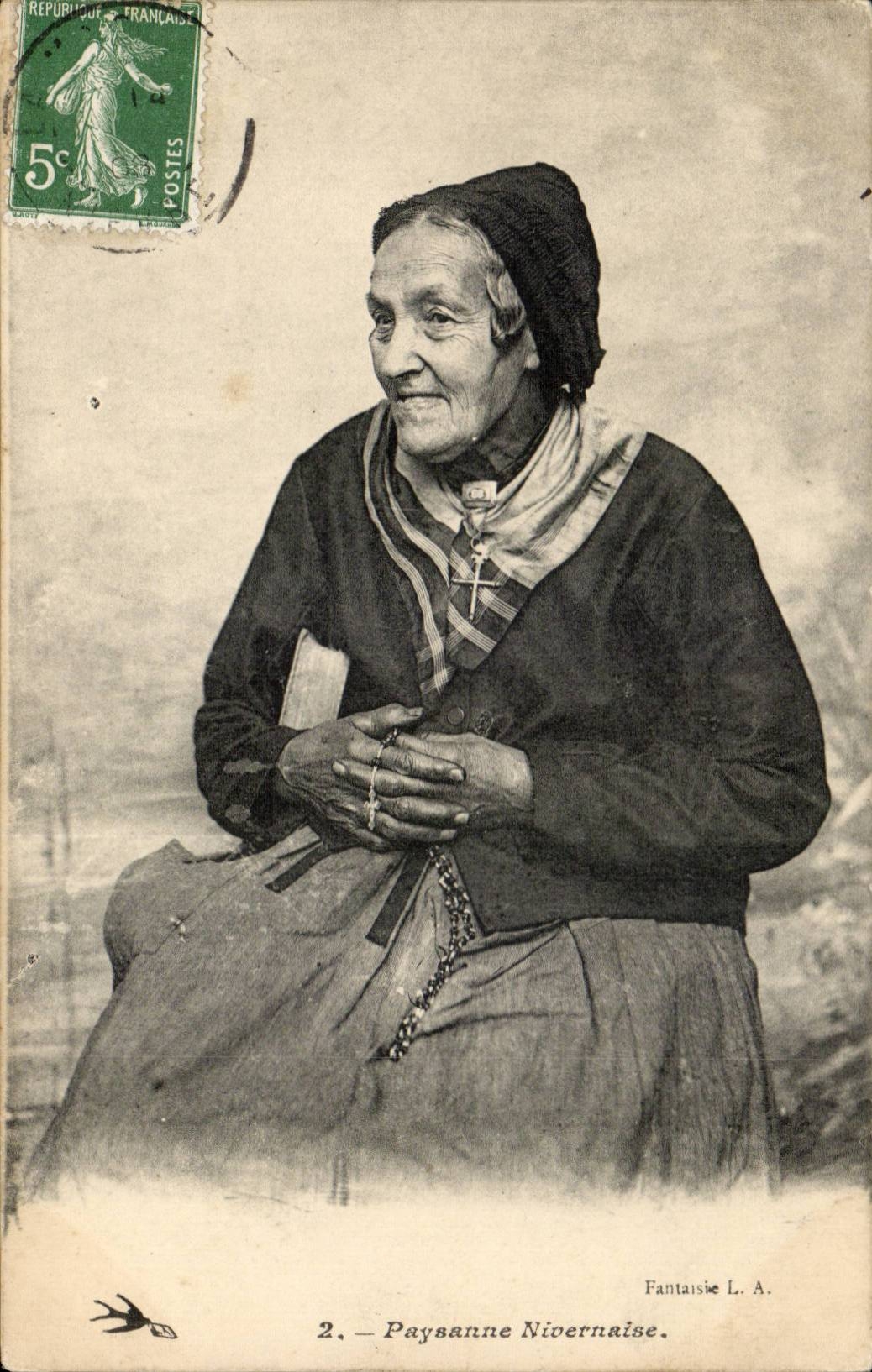 Landliches Nivernaise - Nievre - Folklore - Kostume - CPA TOP von Nievre