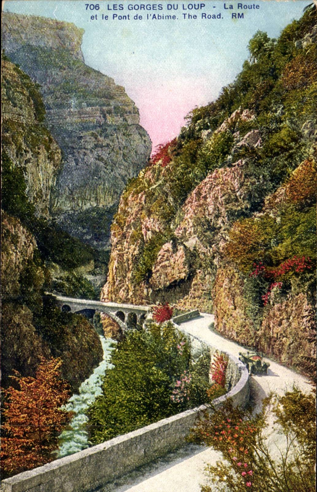 Falle des Wolfs - die Strasse und die Brucke vom Abgrund - CPA