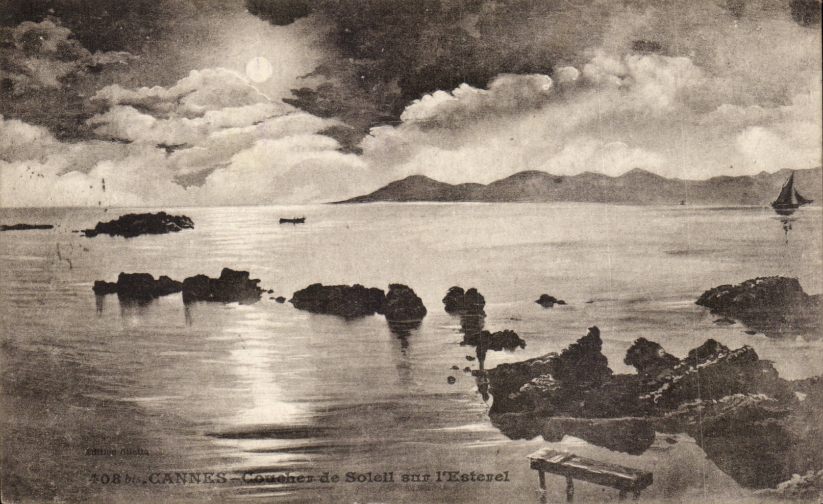 Cannes - Sunset - - CPA