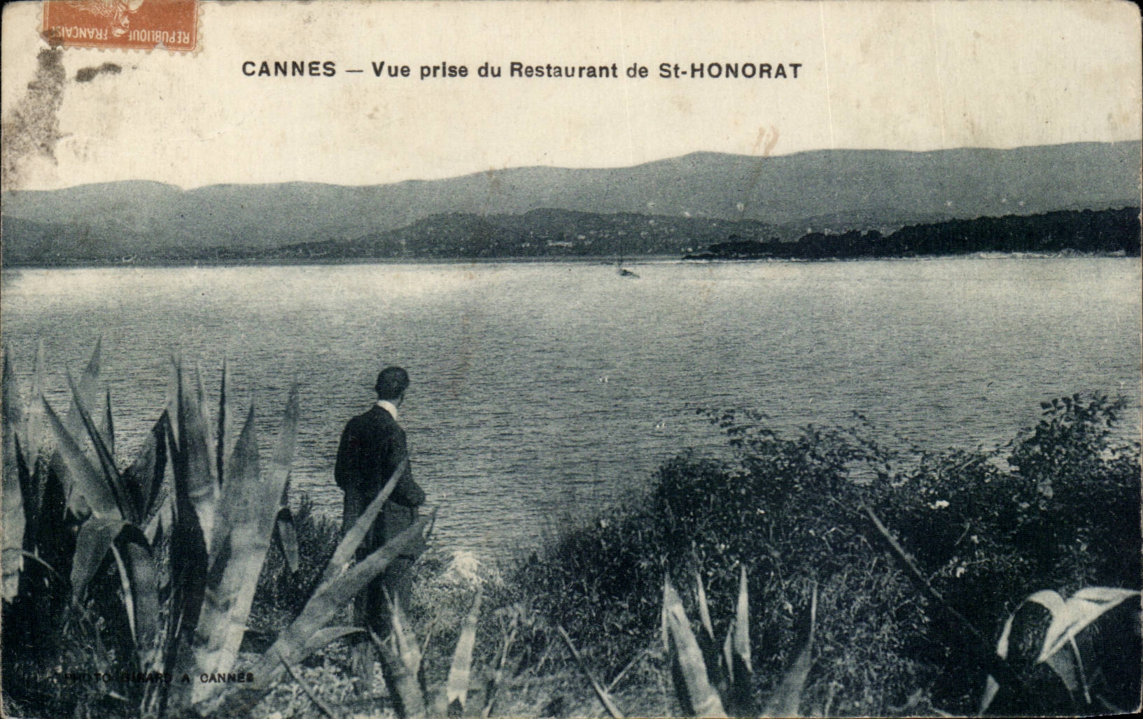Cannes - Seen from of the Restaurant of St Honorat - CPA