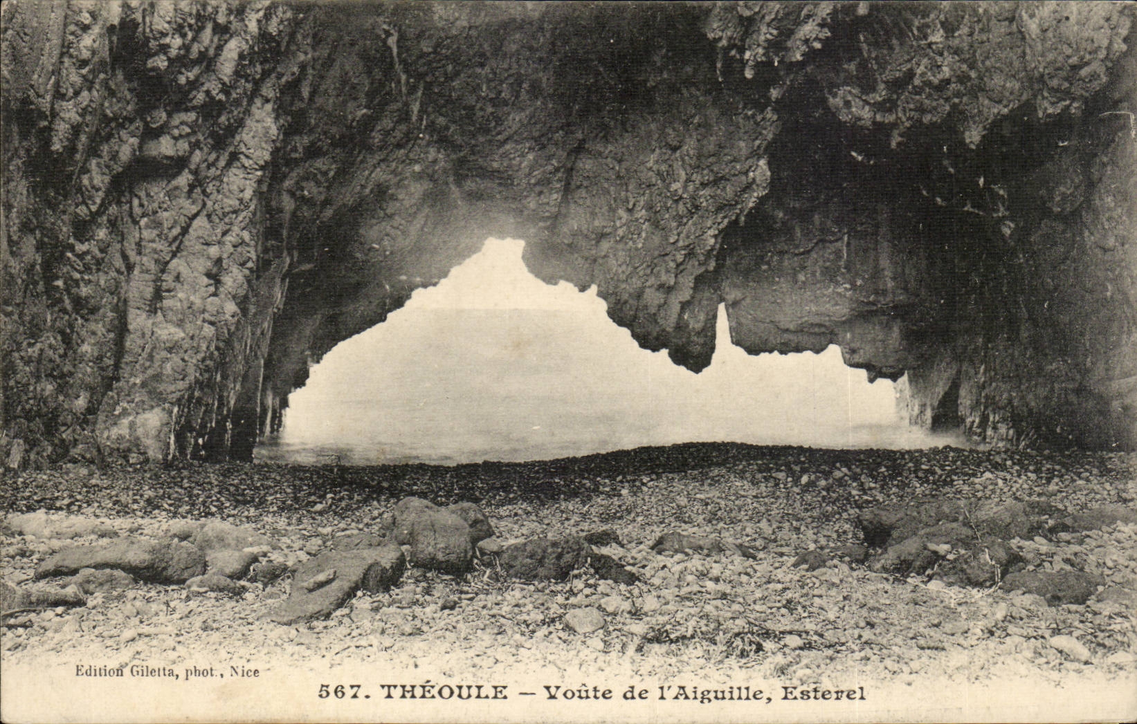 Theoule - Wolbung der Nadel Esterel CPA