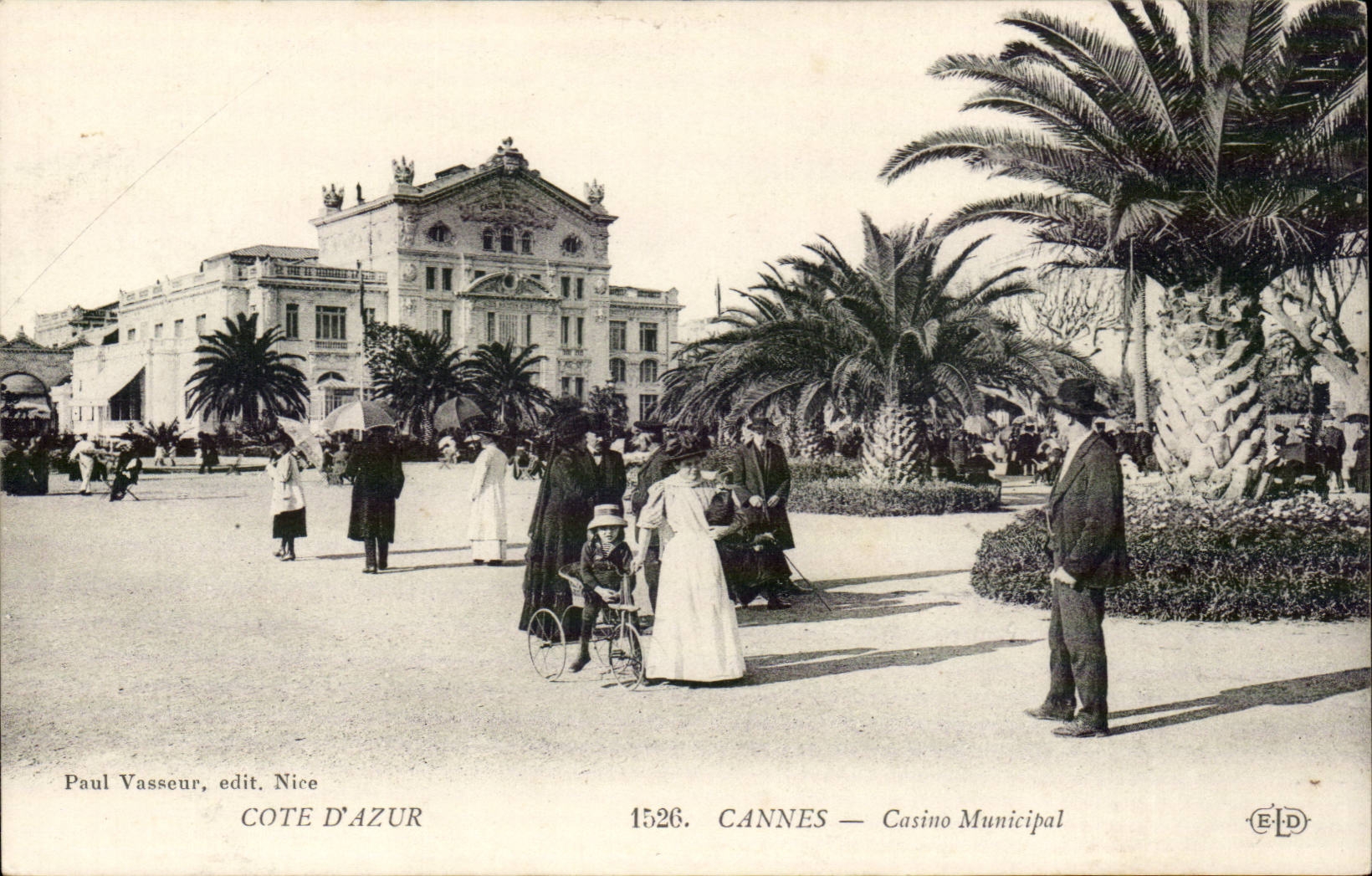 Cannes - Municipal Casino - child - CPA