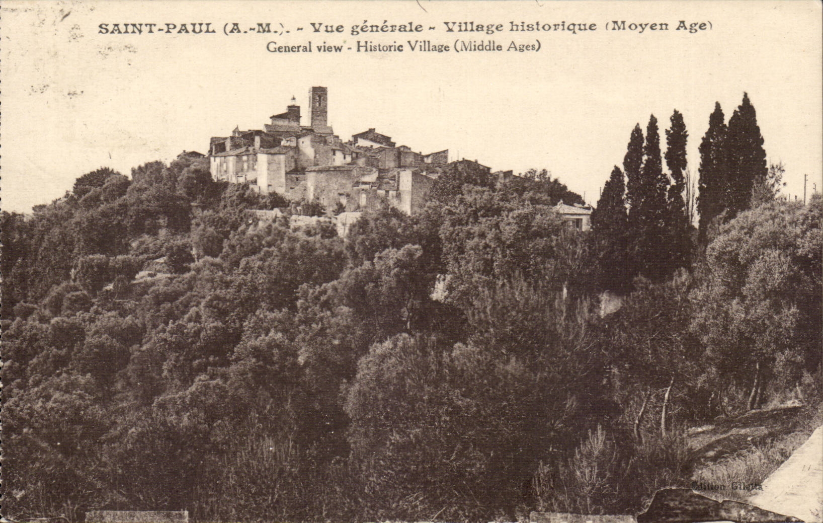 Paul-Heiliges - Ansicht - historisches Dorf - die Mittelalter - CPA