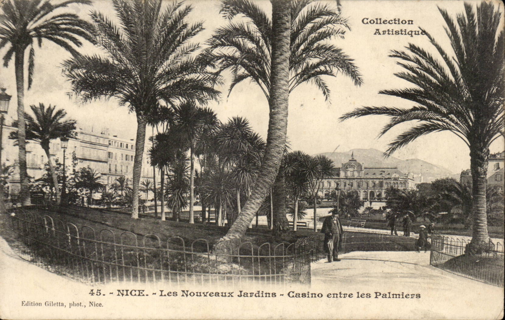 Nettes - neue Garten - Kasino kommt die Palmen - CPA