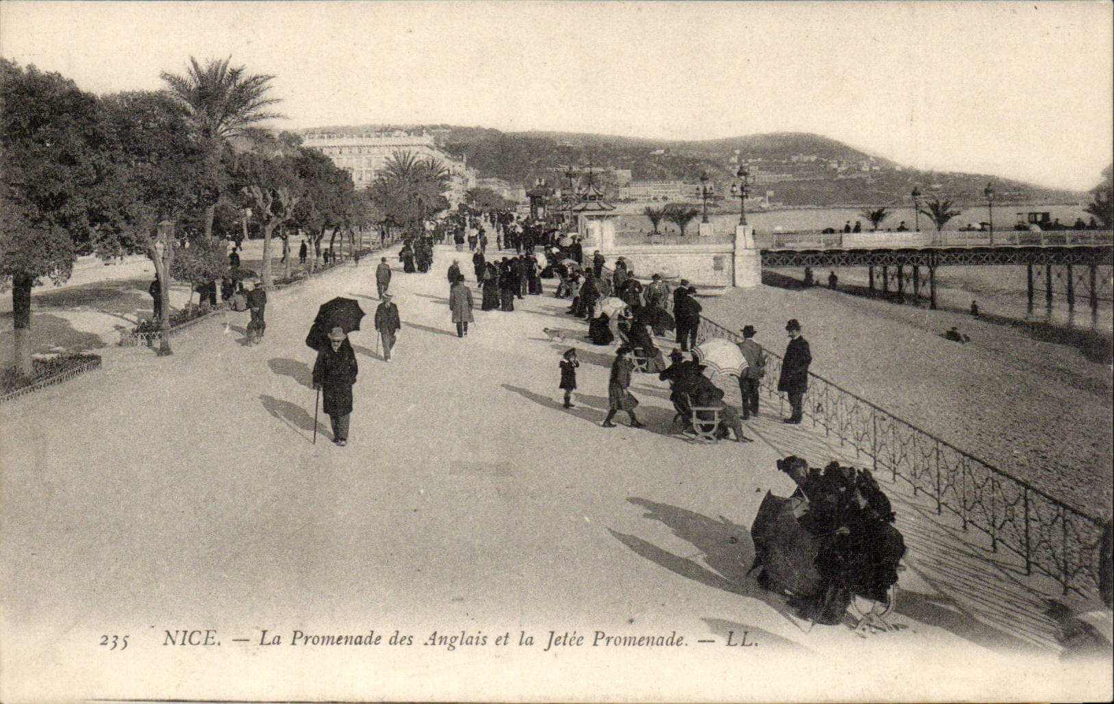 Nettes - der Weg Englisch und der Pier gehen - CPA