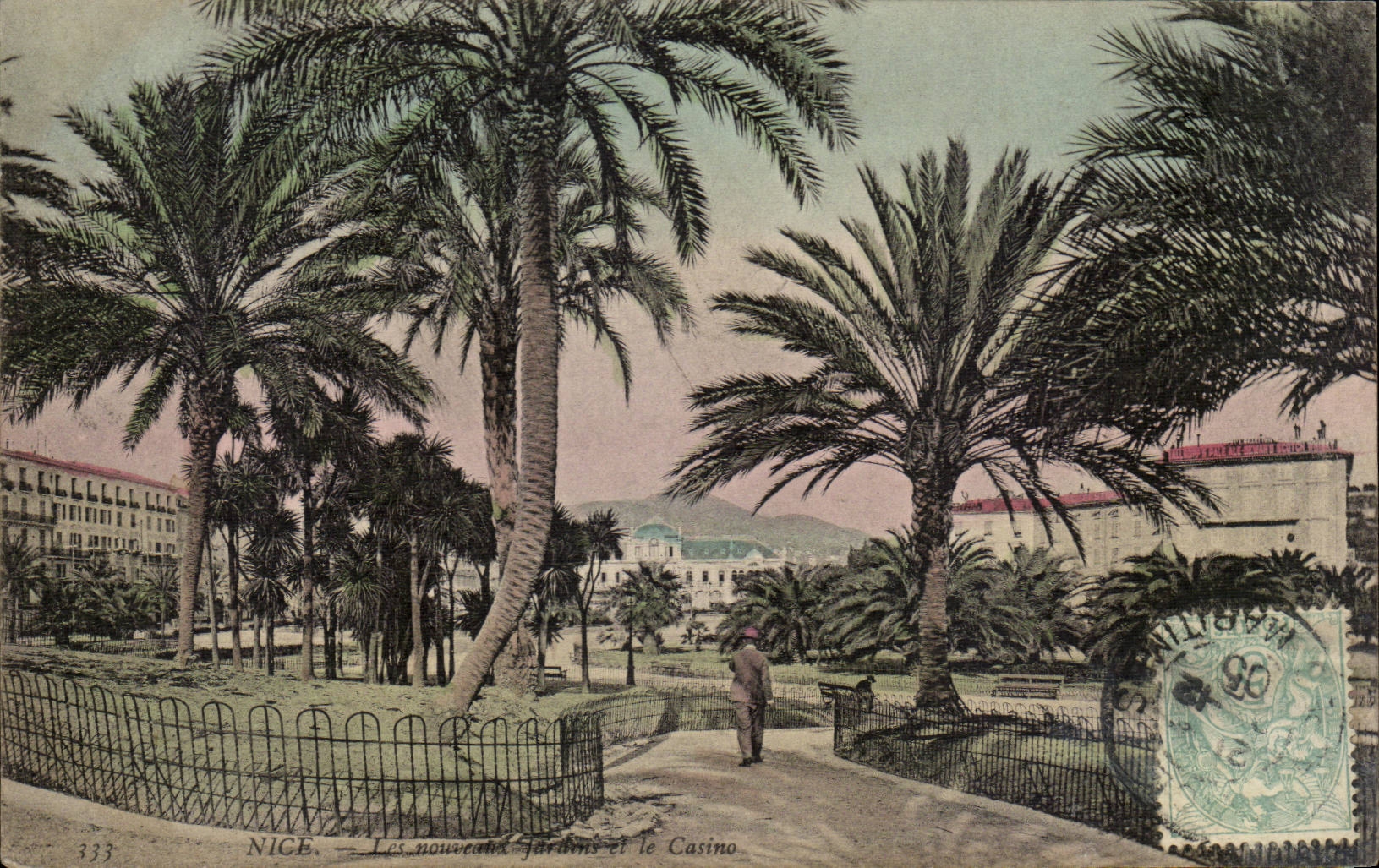 Nettes - neue Garten und das Kasino - CPA