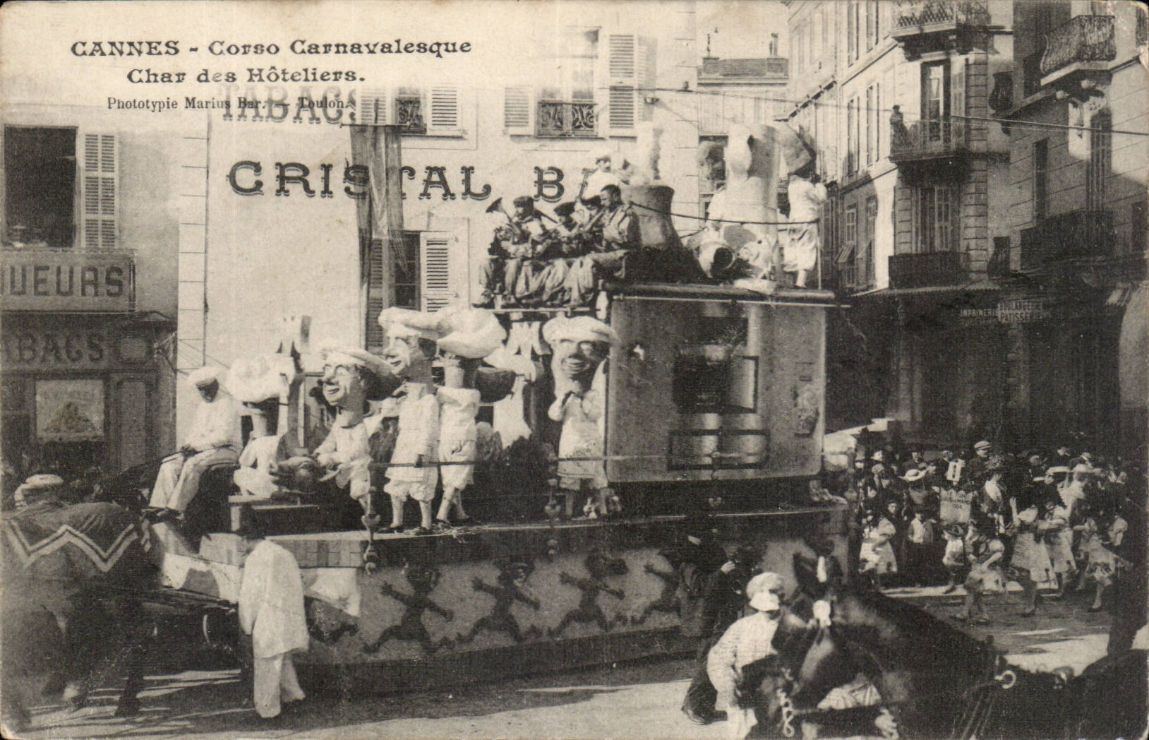 Cannes - Corso Carnavalesque - Carnival - Tank of the Hotel ones - CPA