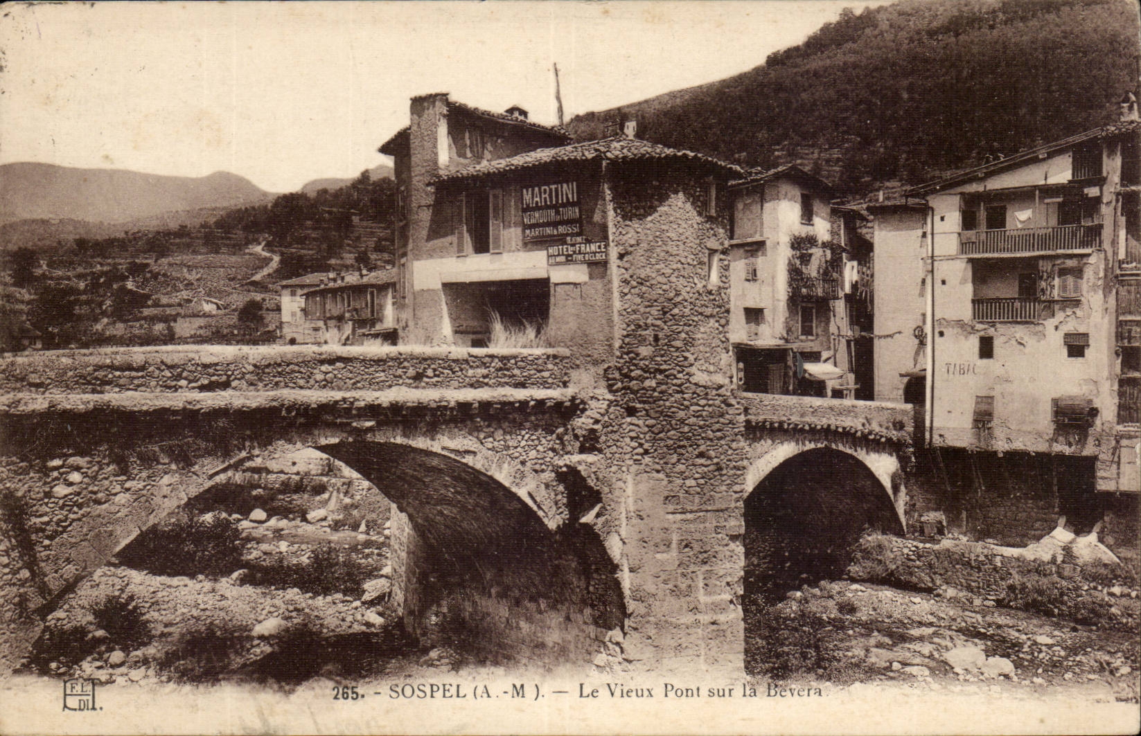 Sospel - die alte Brucke - CPA