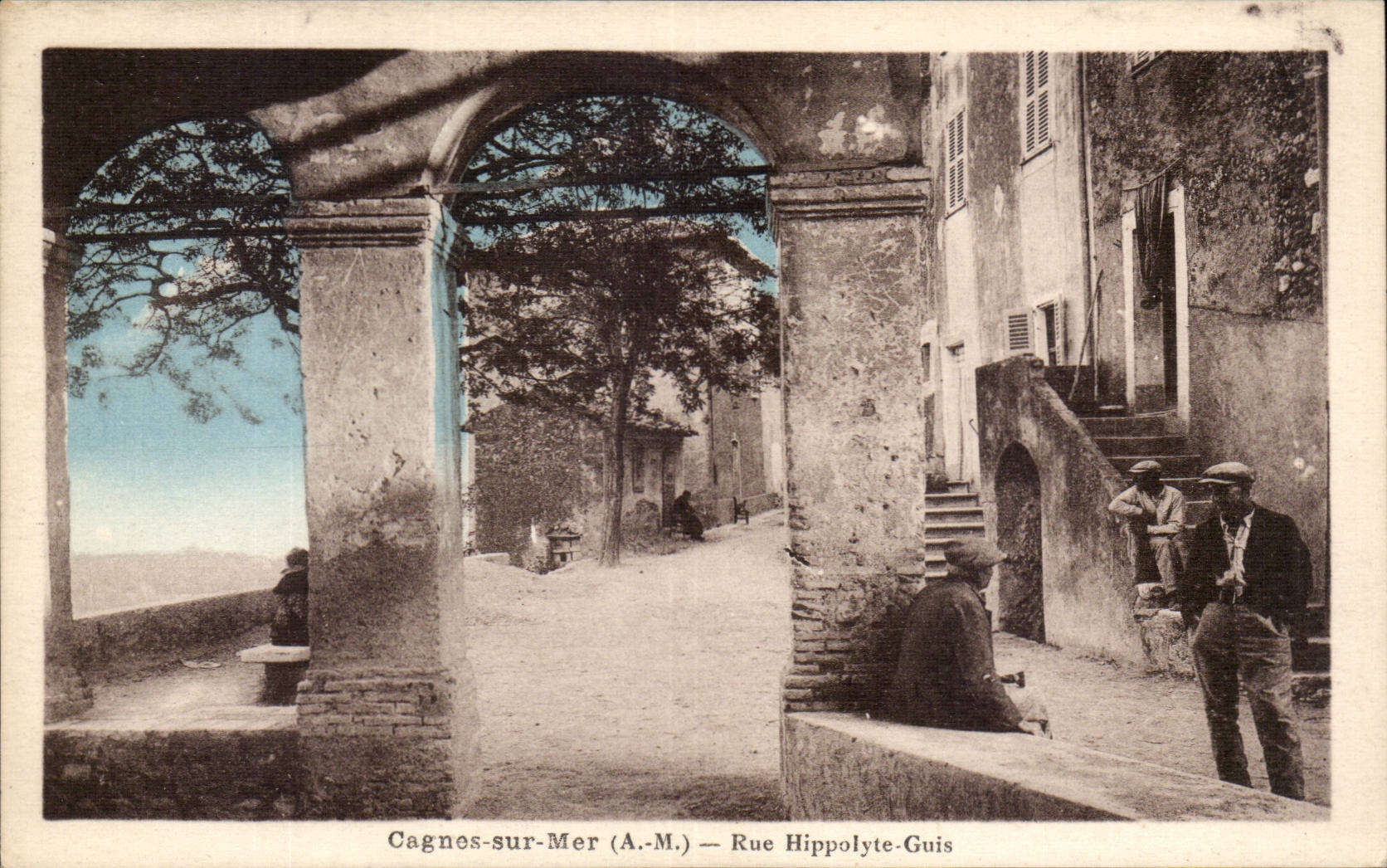 Cagnes auf Meer - Strasse Hippolyte Guis - CPA