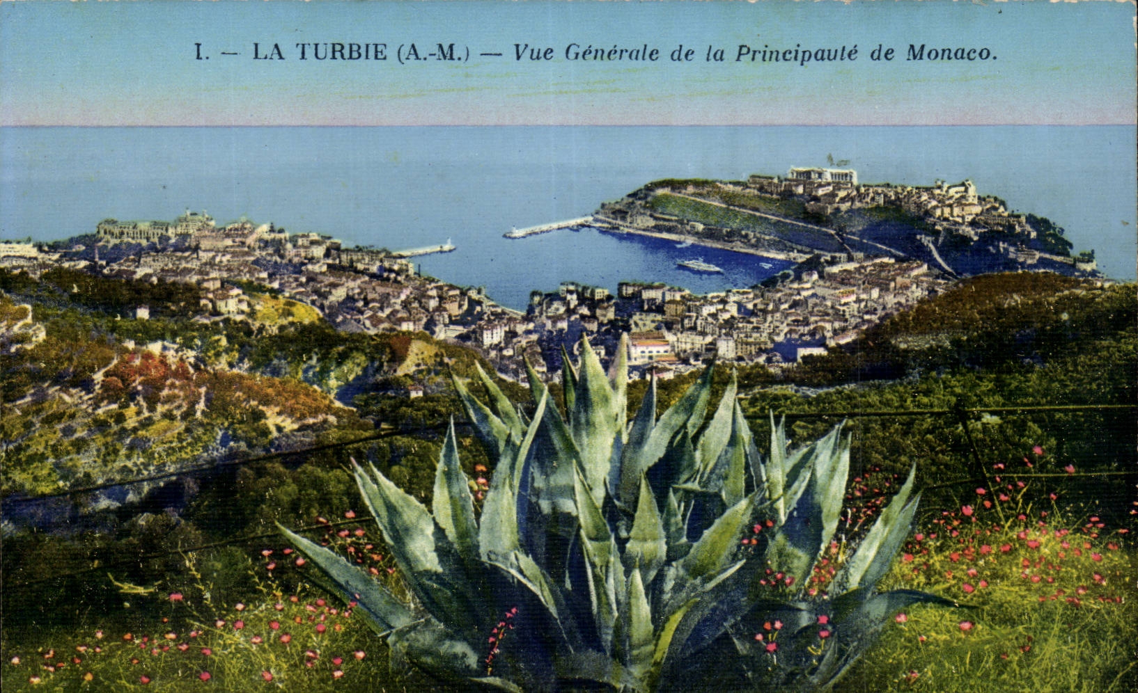 La Turbie - View of the Principality of Monaco - CPA