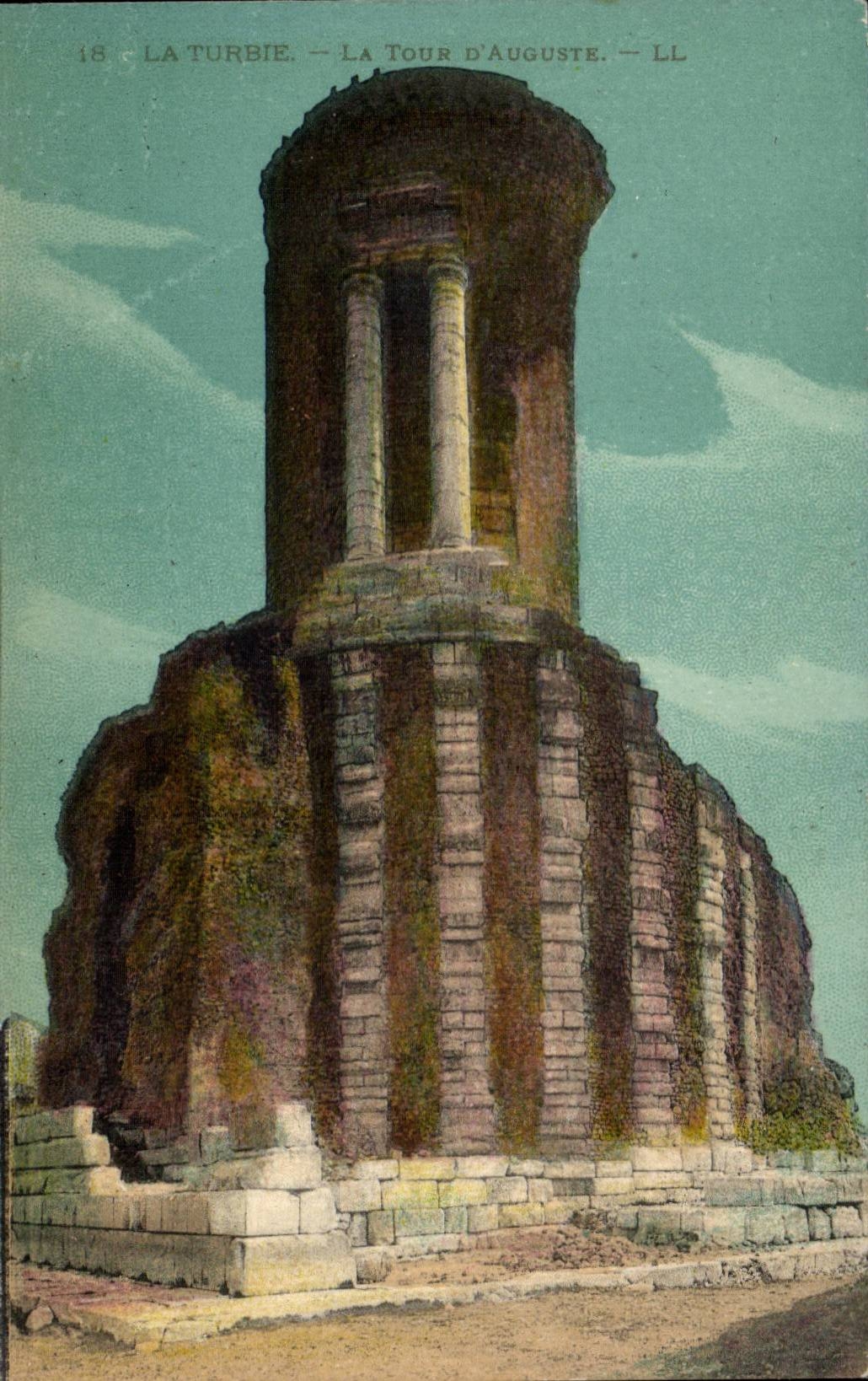 La Turbie - the Tower of Auguste - CPA