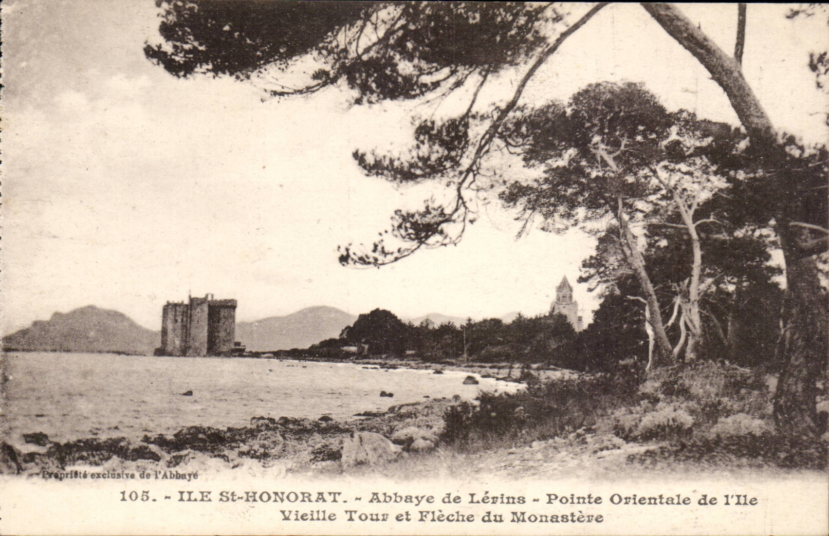 Insel-Str Honorat - Abtei von Lerins - ostlicher Punkt der Insel - CPA