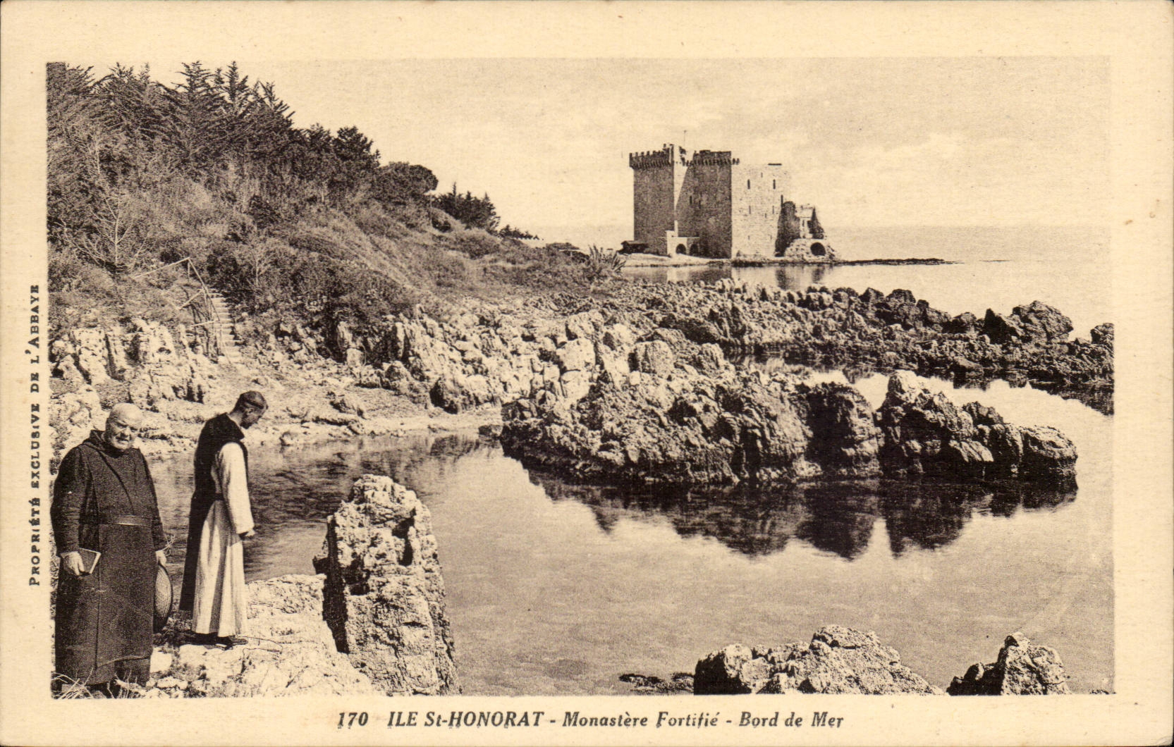 Insel-Str Honorat - Kloster verstarkt sich - Kuste - CPA