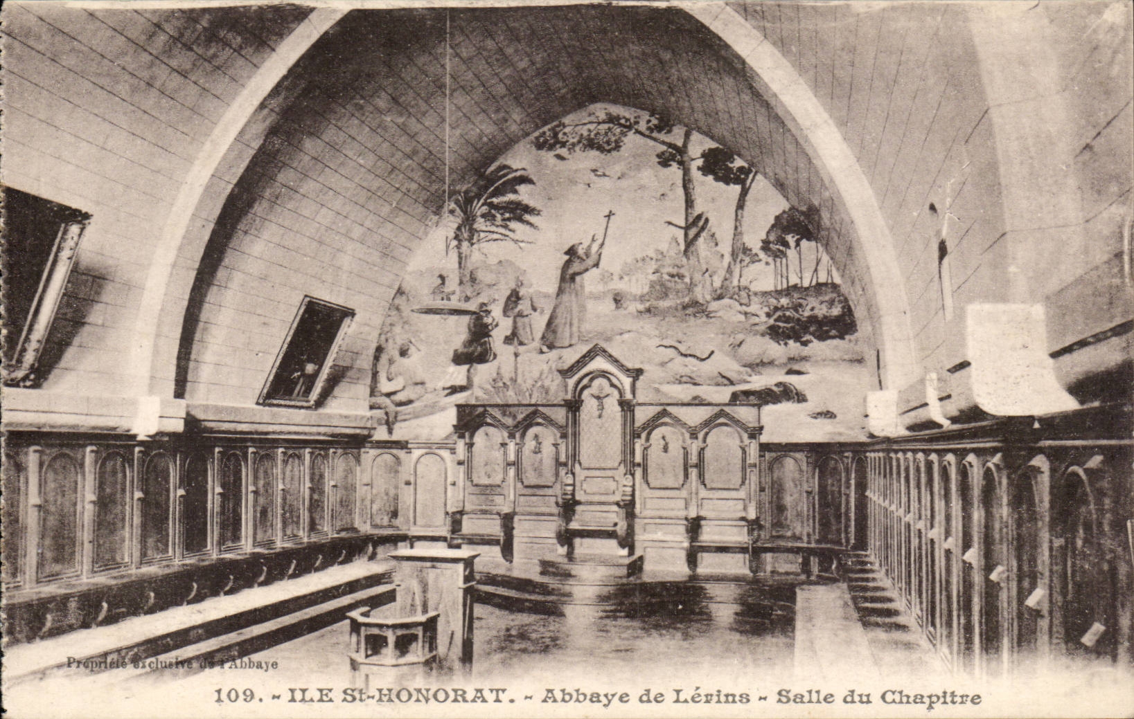 Insel-Str Honorat - Abtei von Lerins - Kapitelraum - CPA