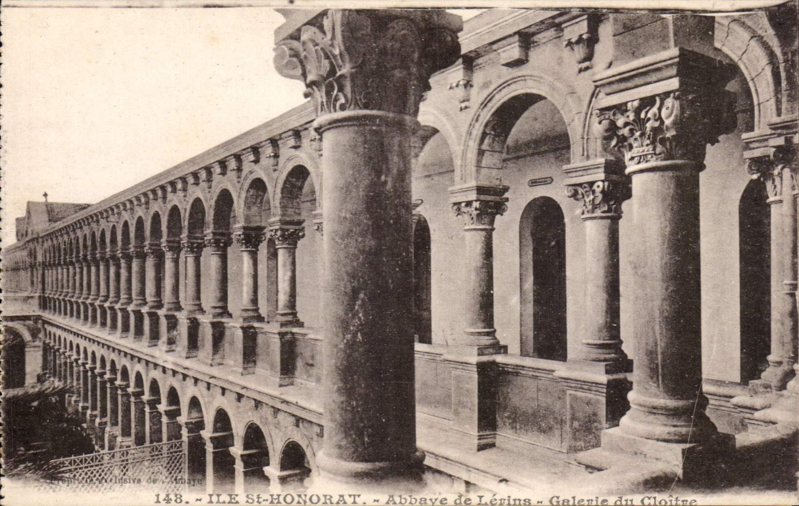 Insel-Str Honorat - Abtei von Lerins - Galerie des Klosters - CPA