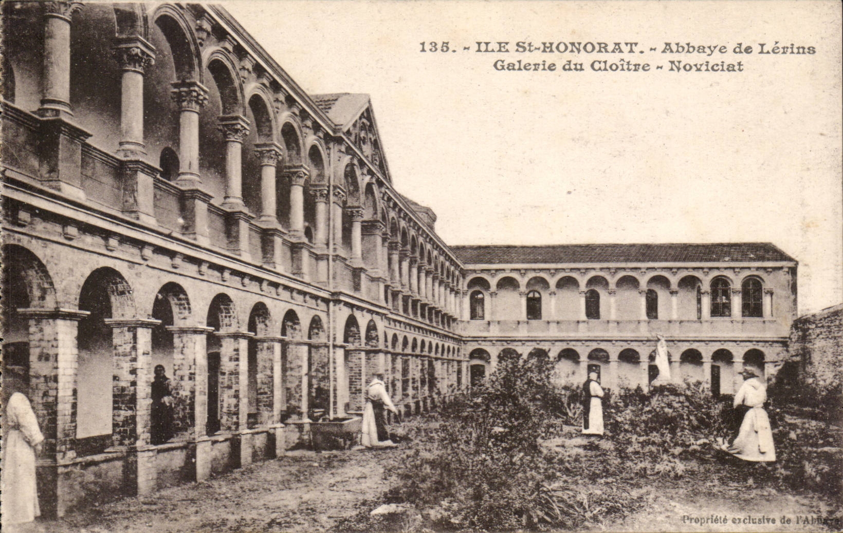 Insel-Str Honorat - Abtei von Lerins - Galerie des Klosters - CPA