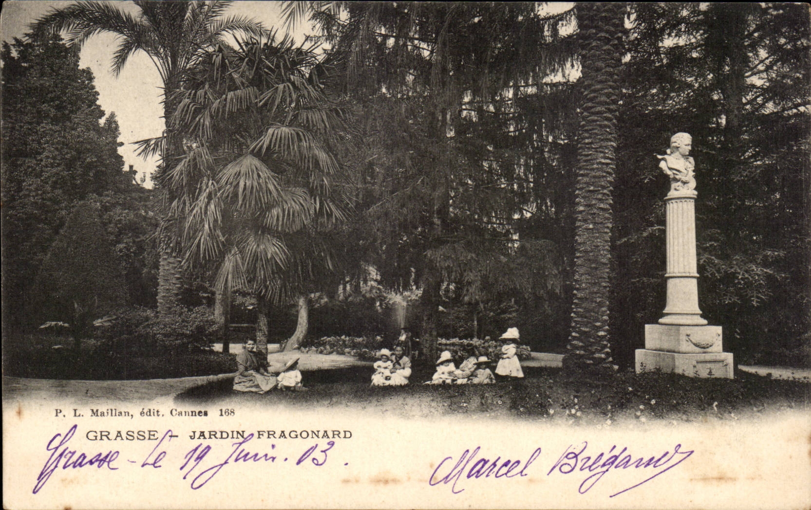 Fatty - Fragonard Garden - CPA