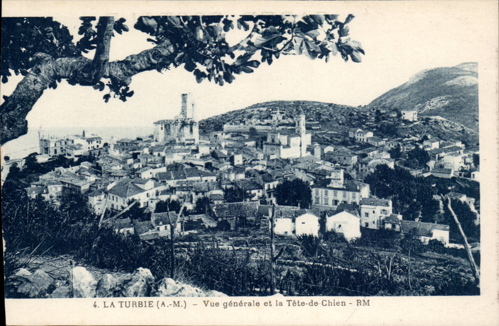 La Turbie - View and the Head of the Dog - CPA