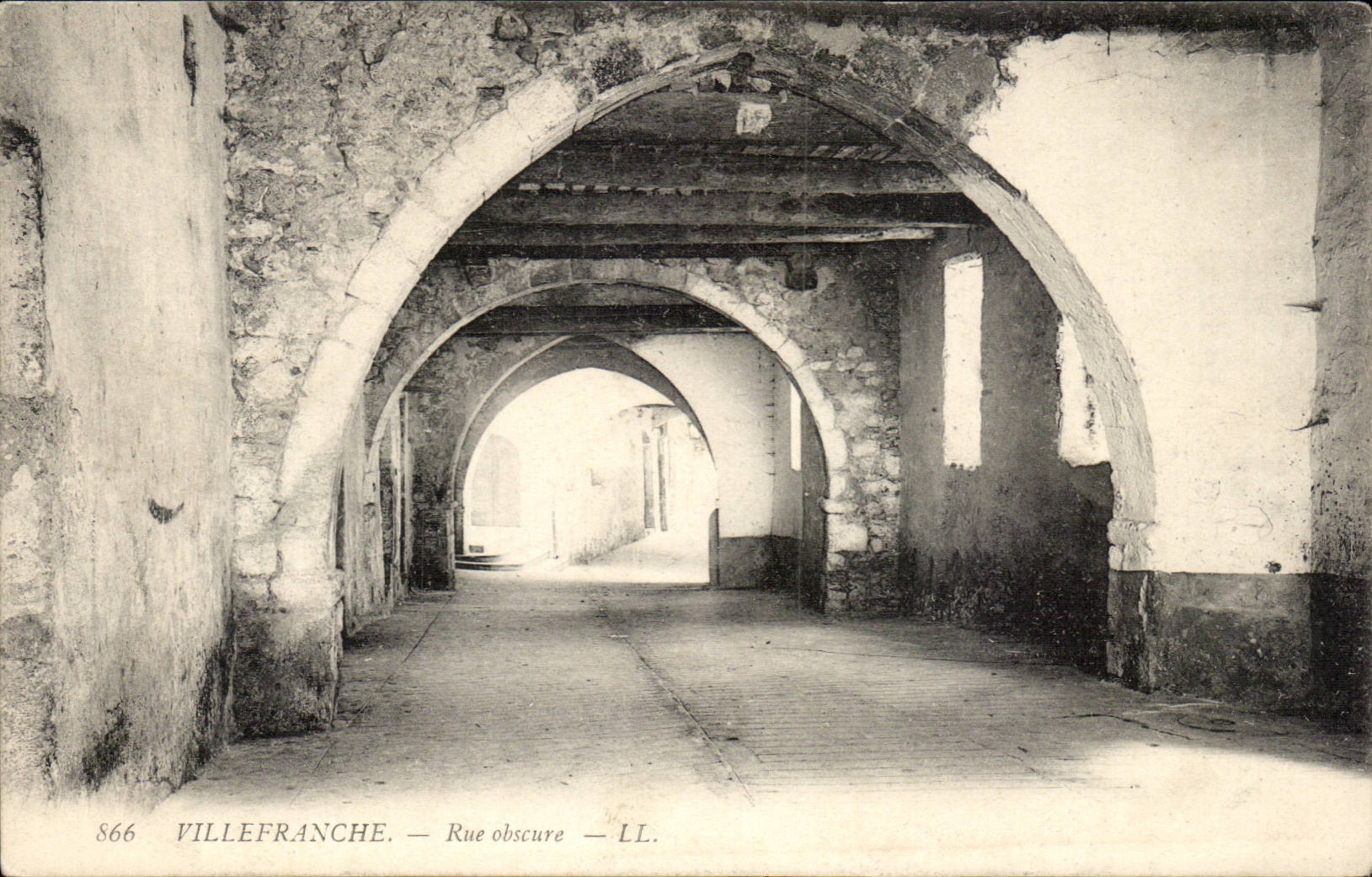 Villefranche on Sea - Obscure Street - CPA